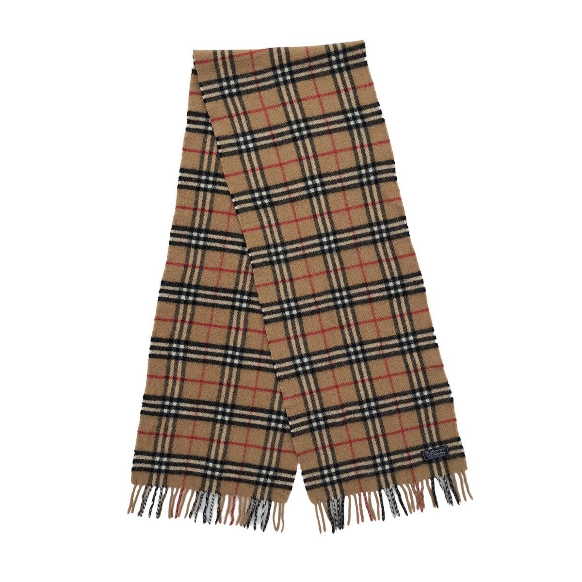 Burberry Vintage Burberrys Of London Lambswool Scarf Made In England Size ONE SIZE - 3 Thumbnail