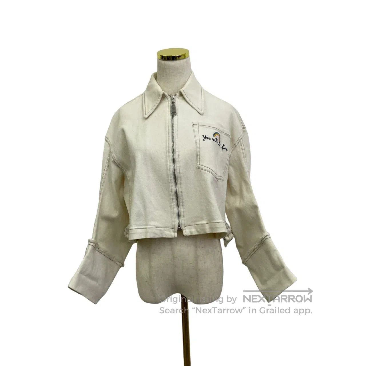 Miu Miu Miumiu Letter Logo Denim Jacket. Size S / US 4 / IT 40 - 2 Thumbnail