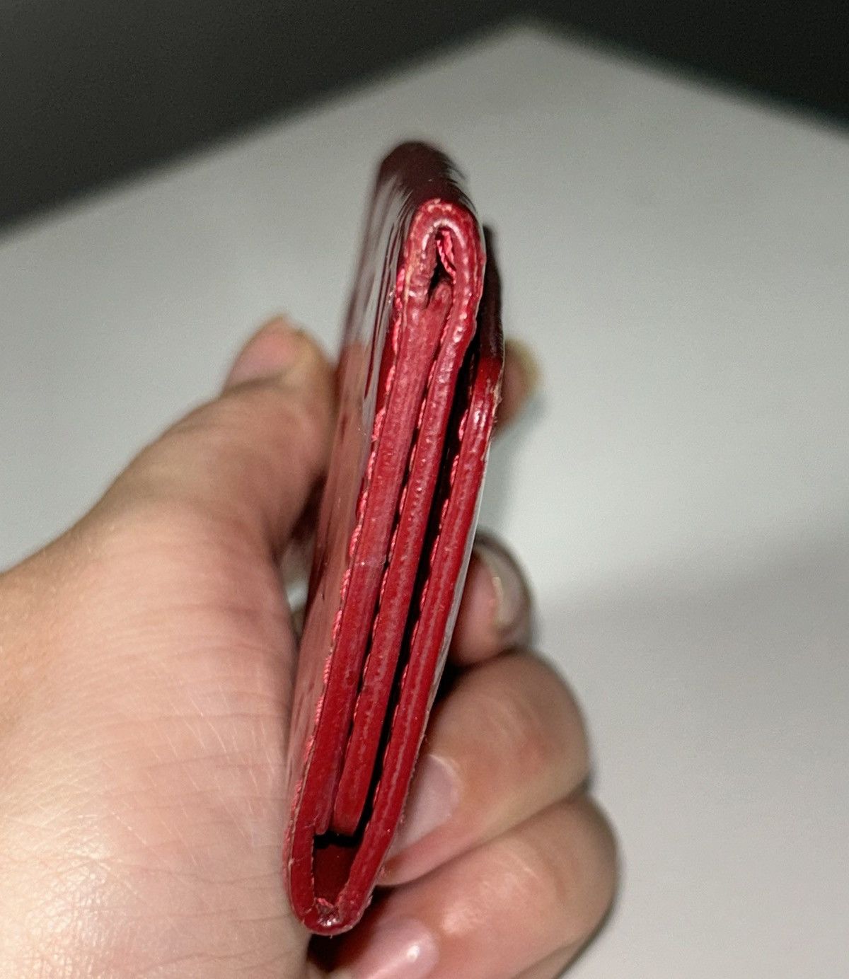 Louis Vuitton Louis Vuitton Red Vernis Leather Key Holder CA0098 Size ONE SIZE - 10 Thumbnail