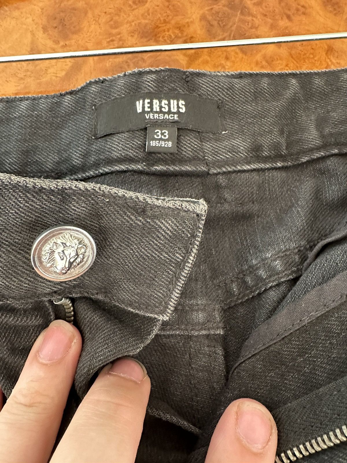 Versace Faded black distressed shorts Size US 31 - 6 Thumbnail