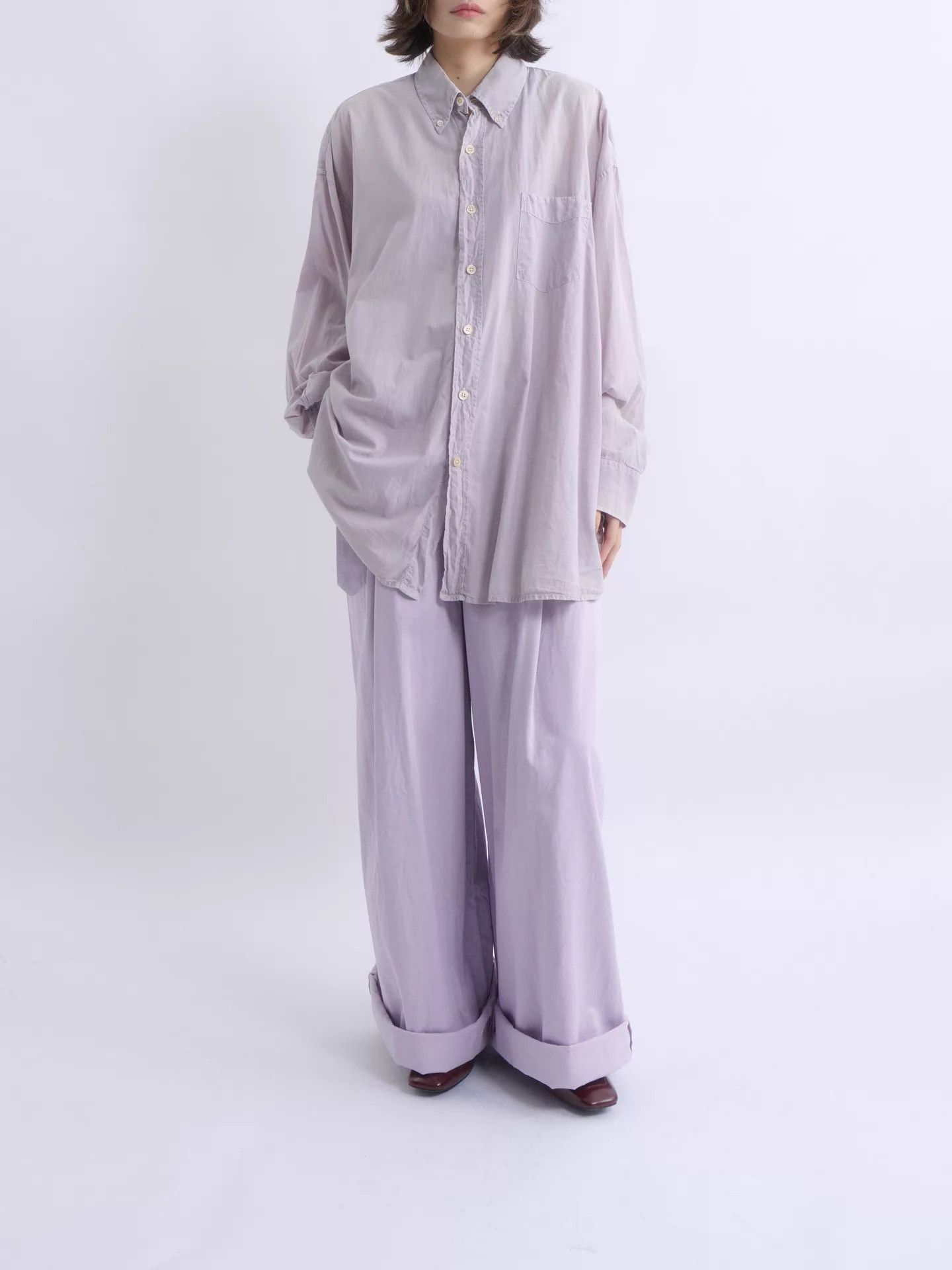 Our Legacy OUR LEGACY Cool Pale Purple Vintage Wash Oversized Shirt Size US M / EU 48-50 / 2 - 6 Thumbnail