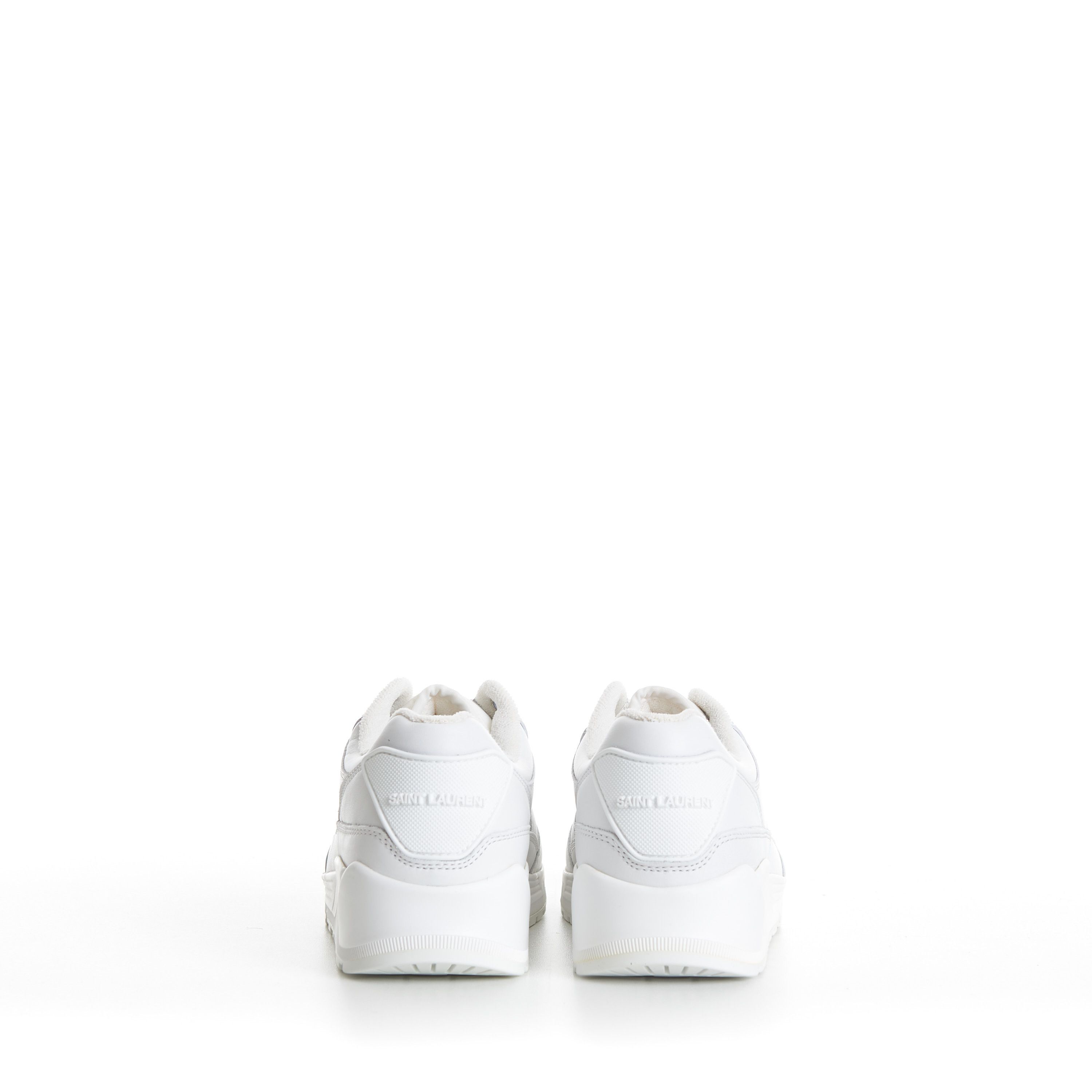 Saint Laurent Paris Men's White 'Bump' Low-top Smooth Leather Sneakers Size US 7 / EU 40 - 7 Thumbnail