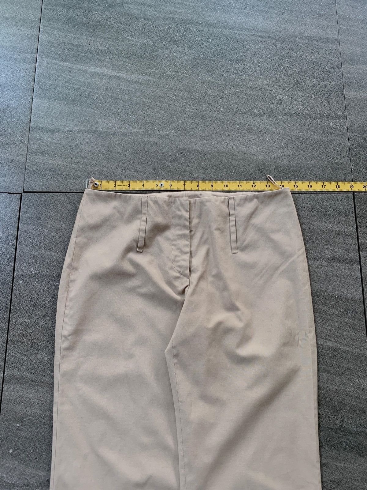Prada FREE TAX! 2000s Slim Flared Trousers Size US 28 / EU 44 - 17 Thumbnail