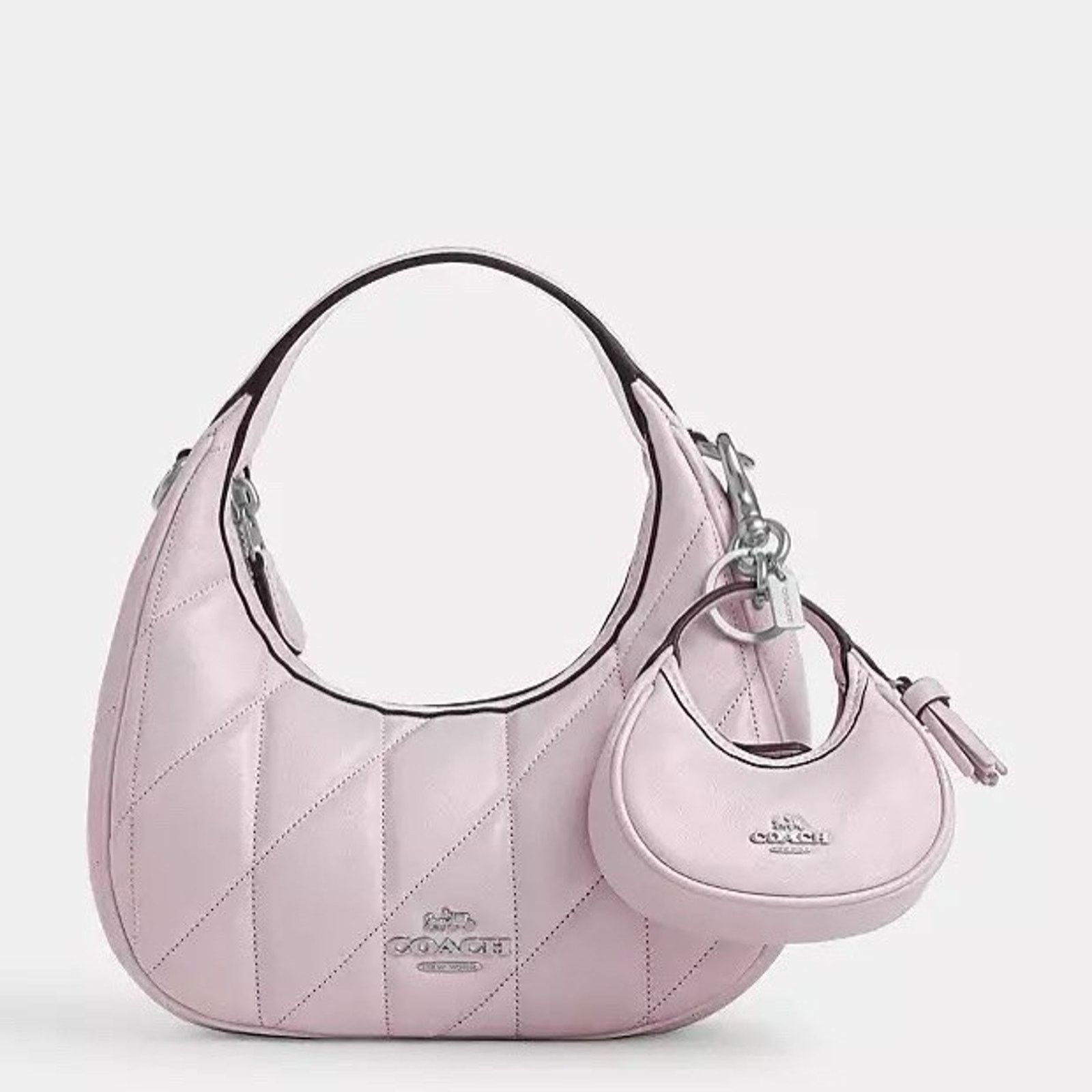 Coach NWT Coach Mini Carmen Bag Charm leather/Silver/Pink CBL92 Size ONE SIZE - 7 Thumbnail