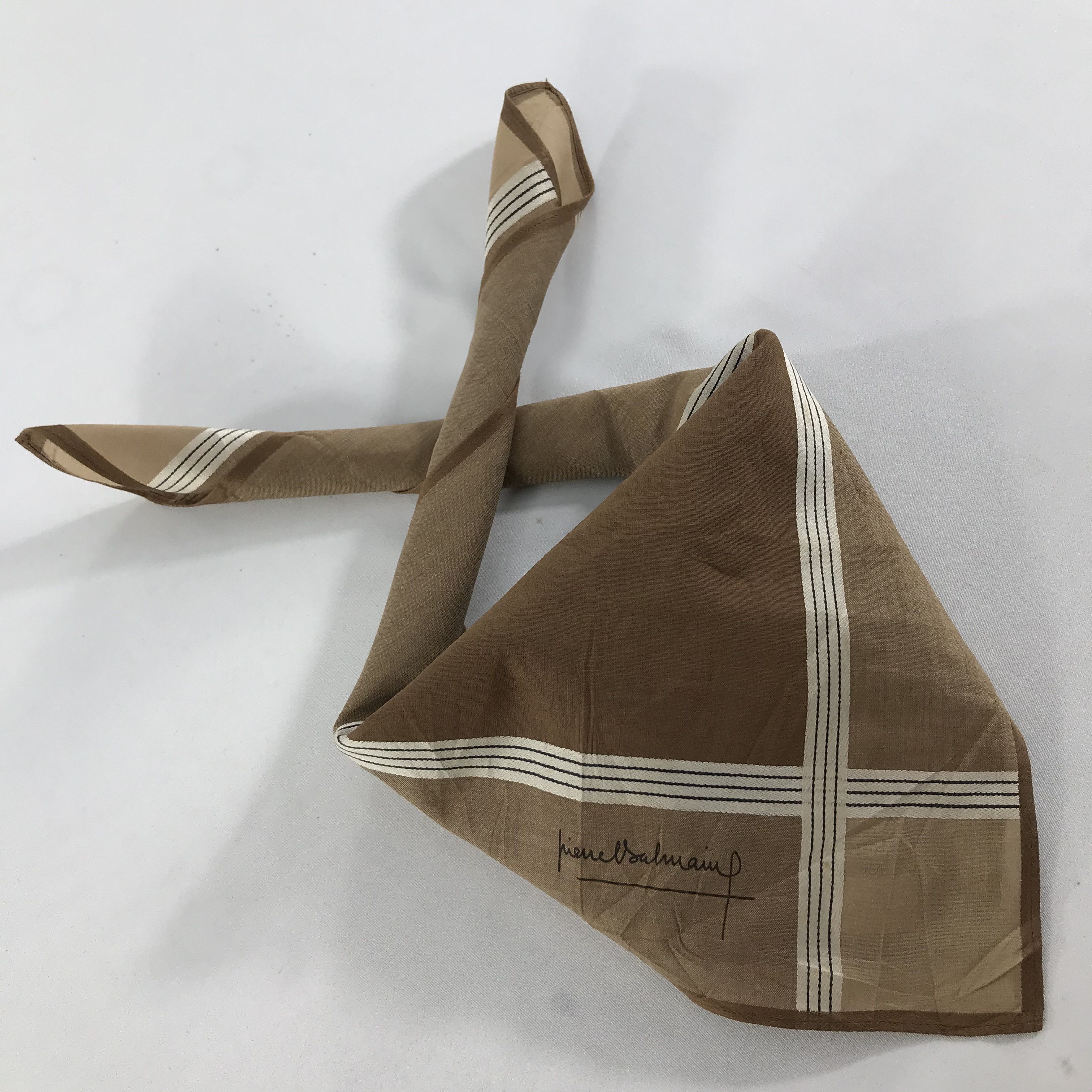 Pierre Balmain × Vintage Pierre Balmain Bandana / Handkerchief / Neckerchief - S1620 Size ONE SIZE - 4 Thumbnail
