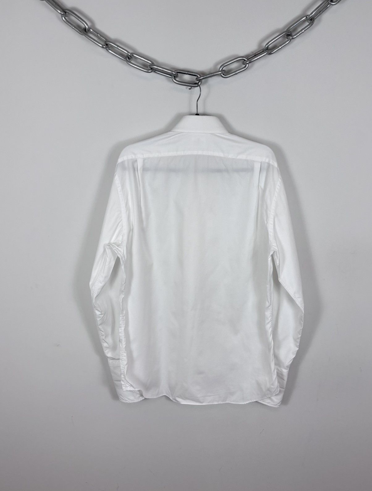 Other Emanuel Berg Men’s White Dress Button Up Shirt French Cuff Size US XL / EU 56 / 4 - 17 Thumbnail