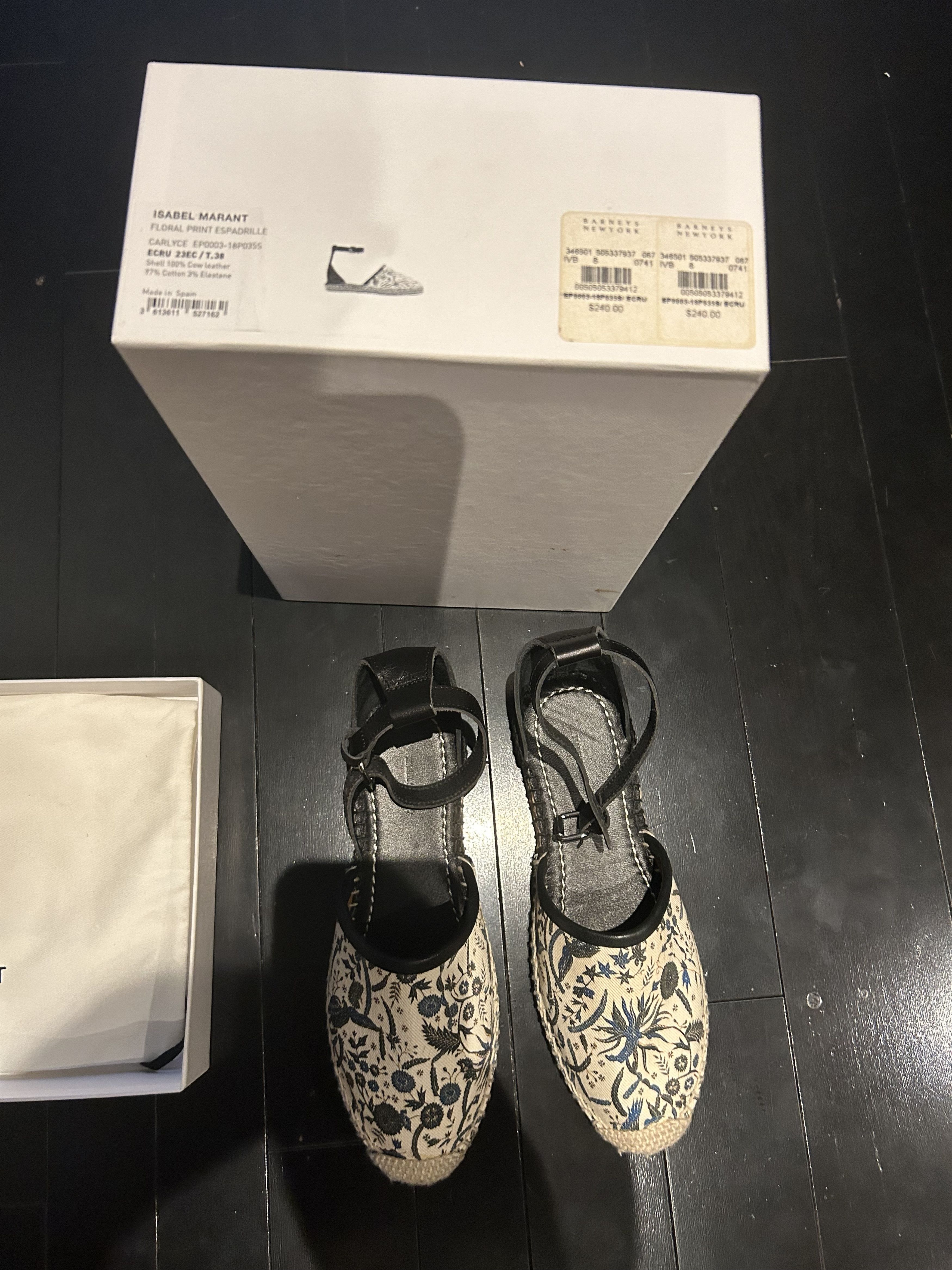 Isabel Marant Floral Print espadrille Size US 8 / IT 38 - 4 Thumbnail