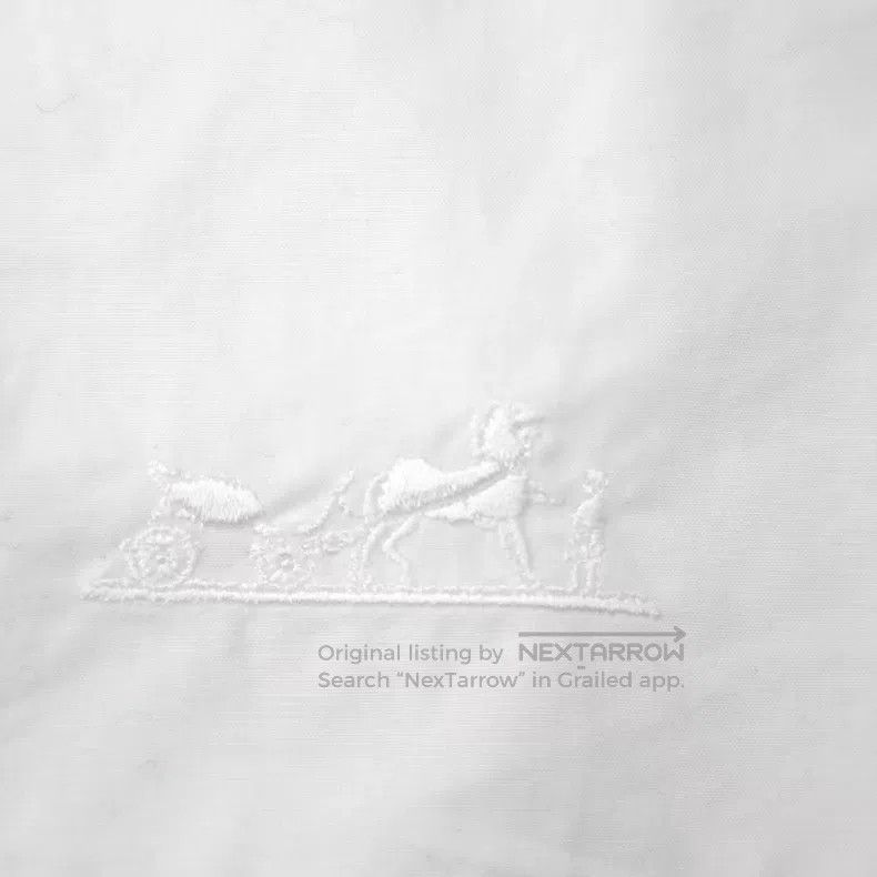 Hermes Hermes White embroidered war horse tie shirt Size XS / US 0-2 / IT 36-38 - 7 Thumbnail
