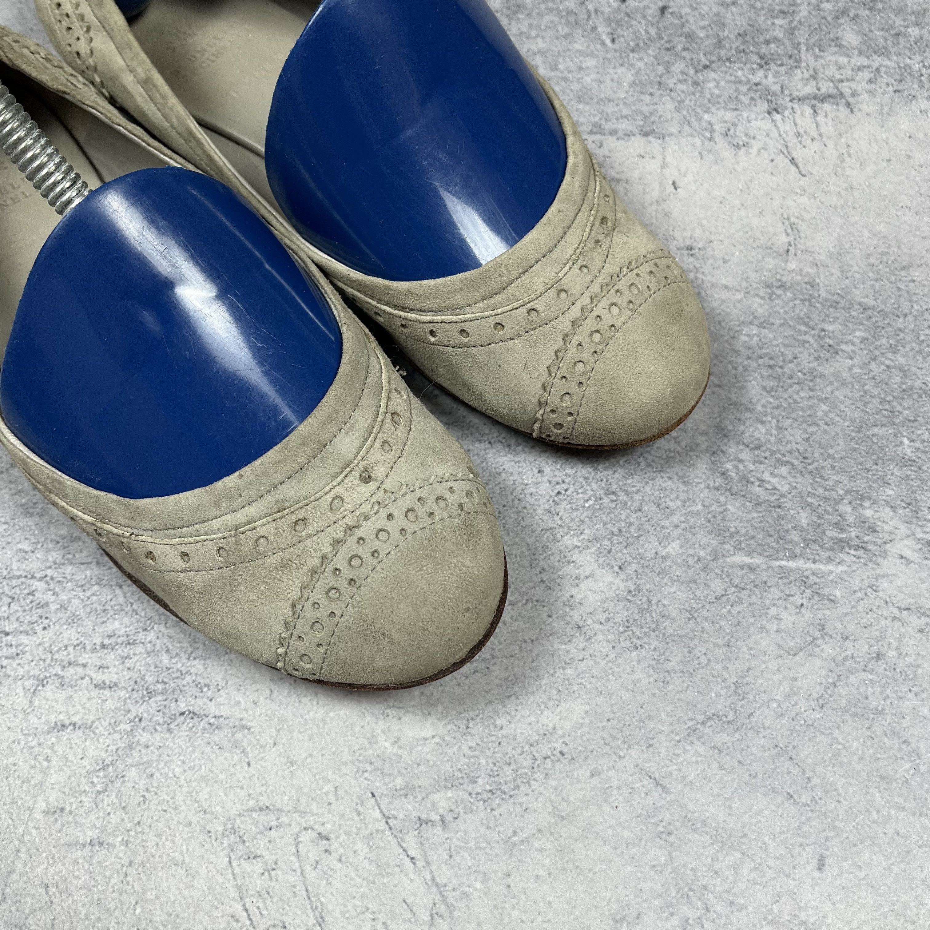Brunello Cucinelli Ladies Brunello Cucinelli Monili Toe Suede Ballet Flats Size US 6.5 / IT 36.5 - 12 Thumbnail