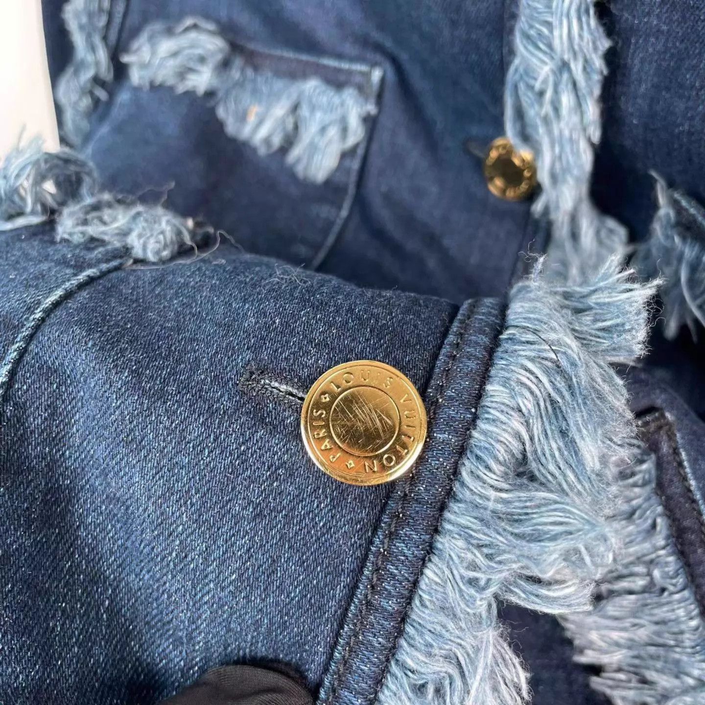 Louis Vuitton LV tassel denim jacket blue 36 Size XS / US 0-2 / IT 36-38 - 4 Thumbnail