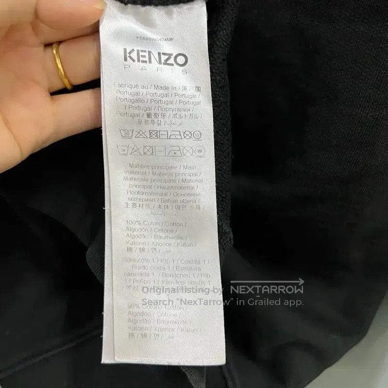 Kenzo KENZO Black Cotton Embroidered Crop Sweatshirt . Size M / US 6-8 / IT 42-44 - 3 Thumbnail