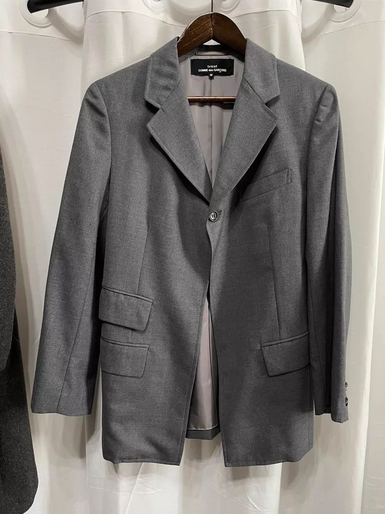 Comme des Garcons Comme des Garçons Dark grey casual jacket Size US M / EU 48-50 / 2 - 1 Thumbnail
