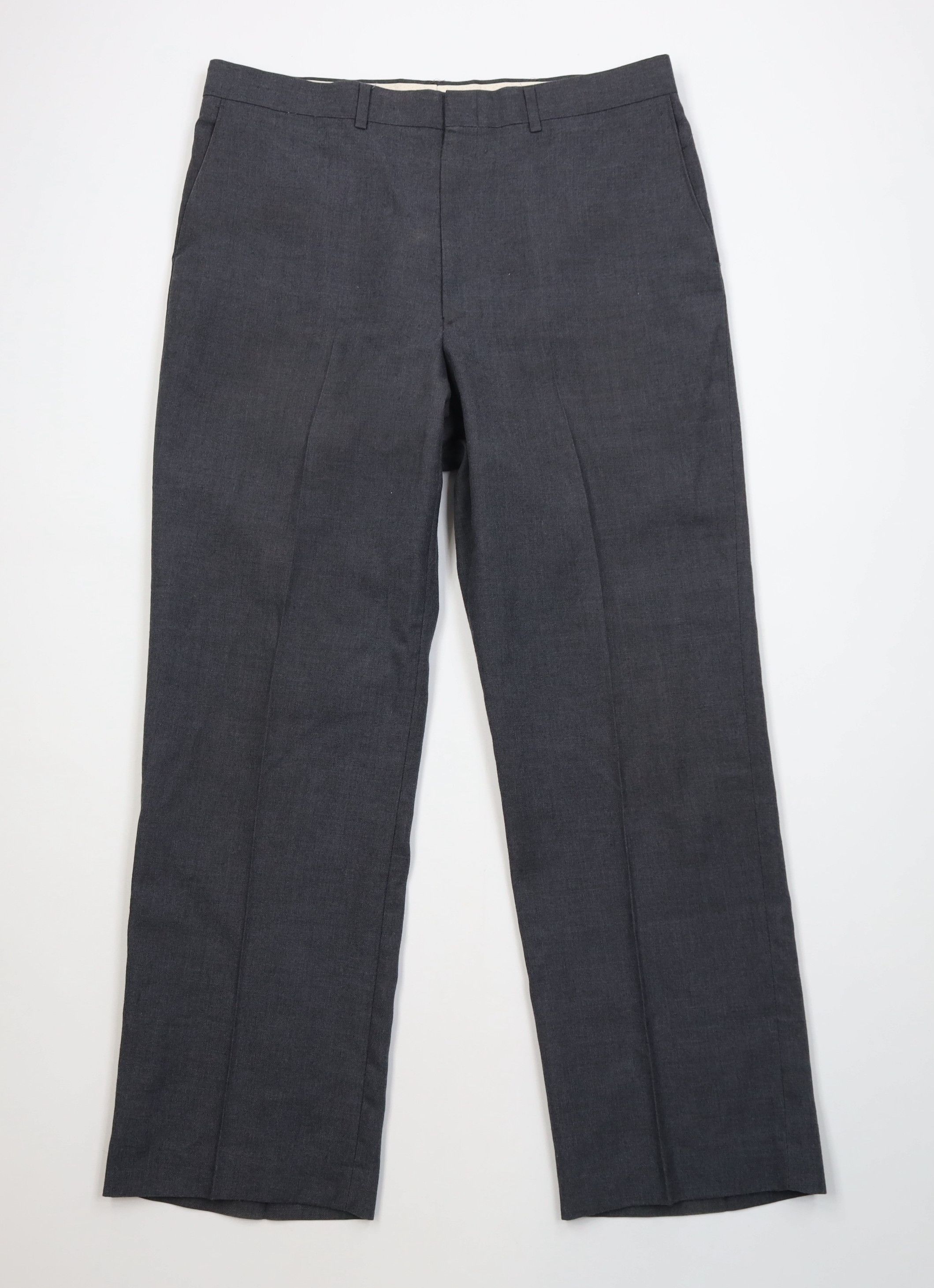 Vintage Vintage 70s Streetwear Wool Blend Wide Leg Chino Pants Size US 36 / EU 52 - 1 Thumbnail