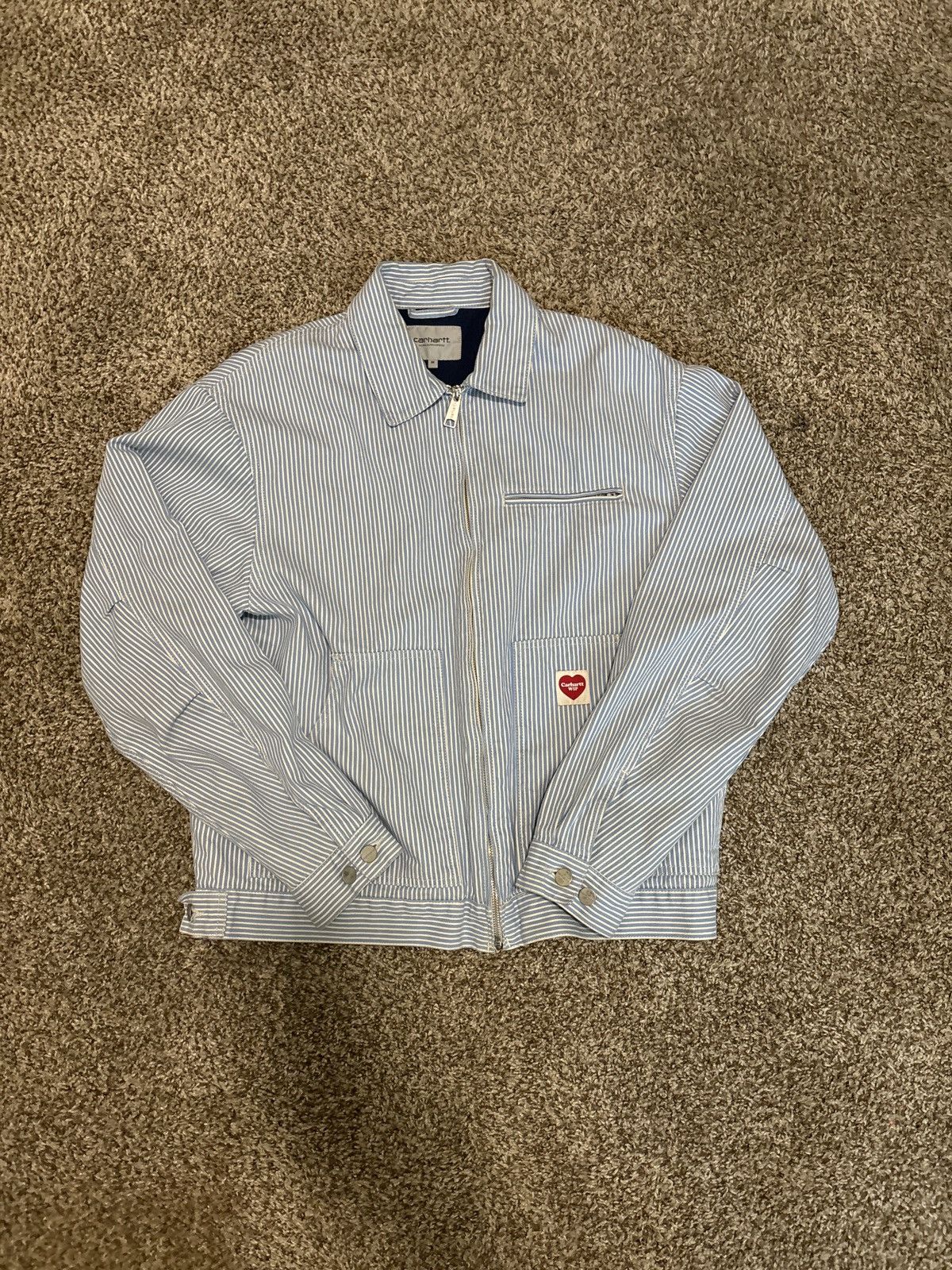 Carhartt Blue and white pinstripe Carhartt WIP jacket Size US M / EU 48-50 / 2 - 1 Thumbnail