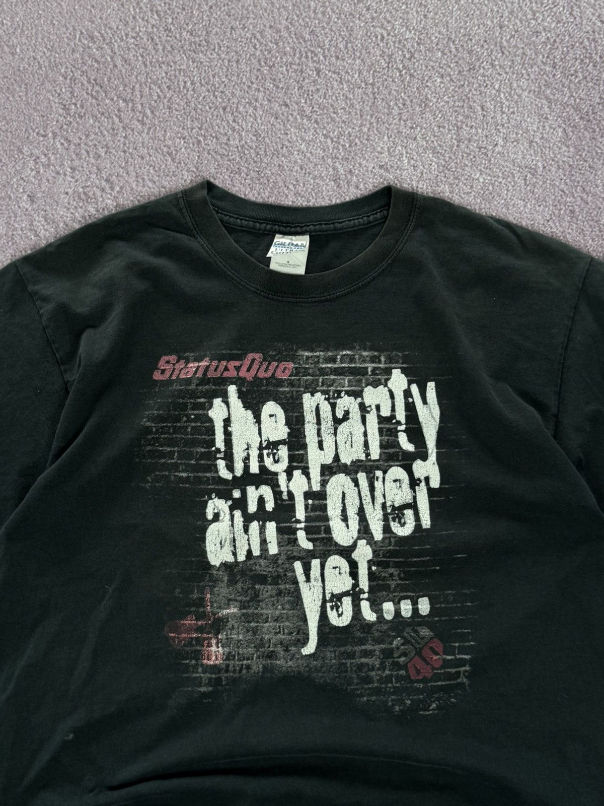 Band Tees Vintage Status Quo Tour Band Retro Faded Rock T-Shirt Size US L / EU 52-54 / 3 - 2 Thumbnail