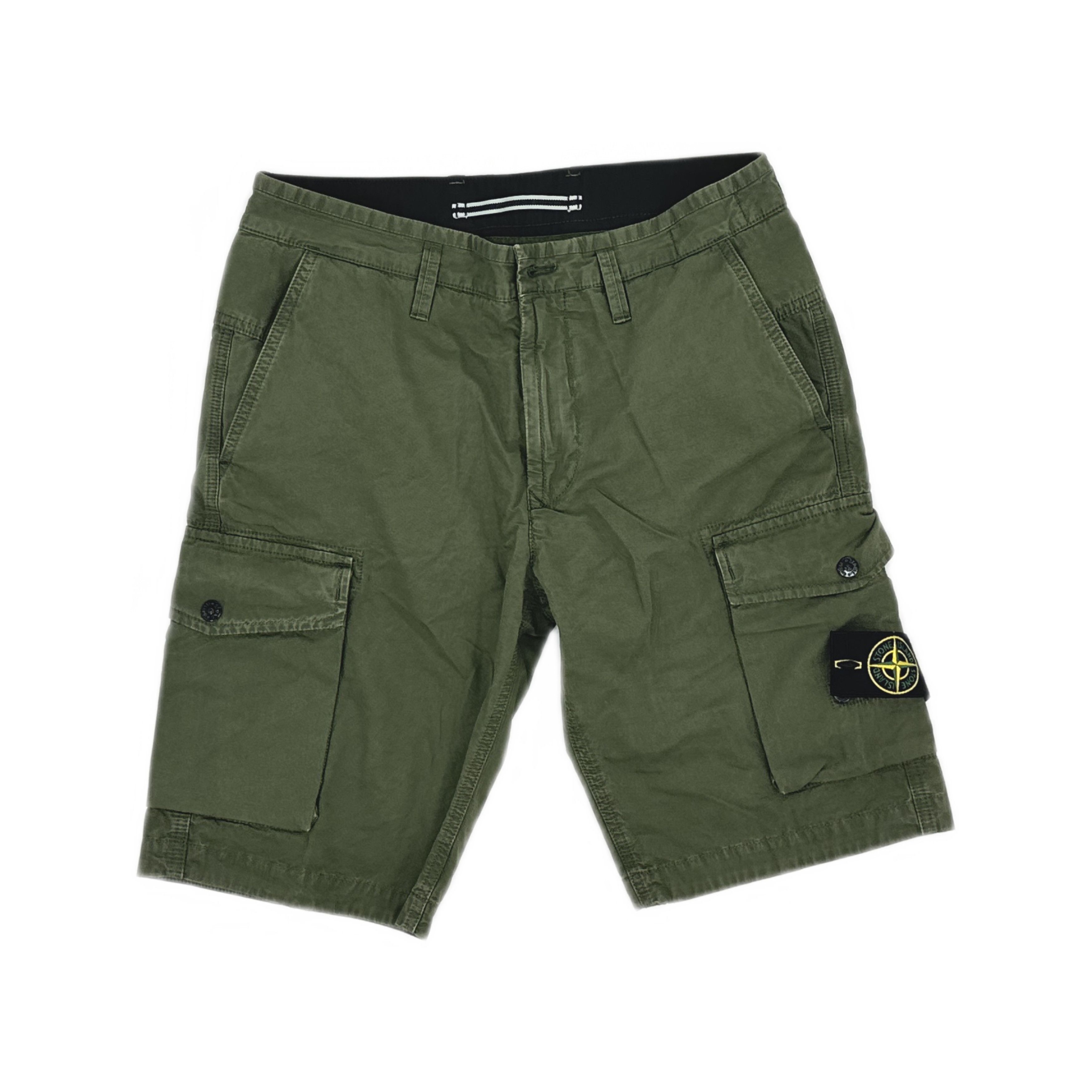 Stone Island Stone Island Olive Cargo Shorts Size 30 Size US 30 / EU 46 - 1 Thumbnail