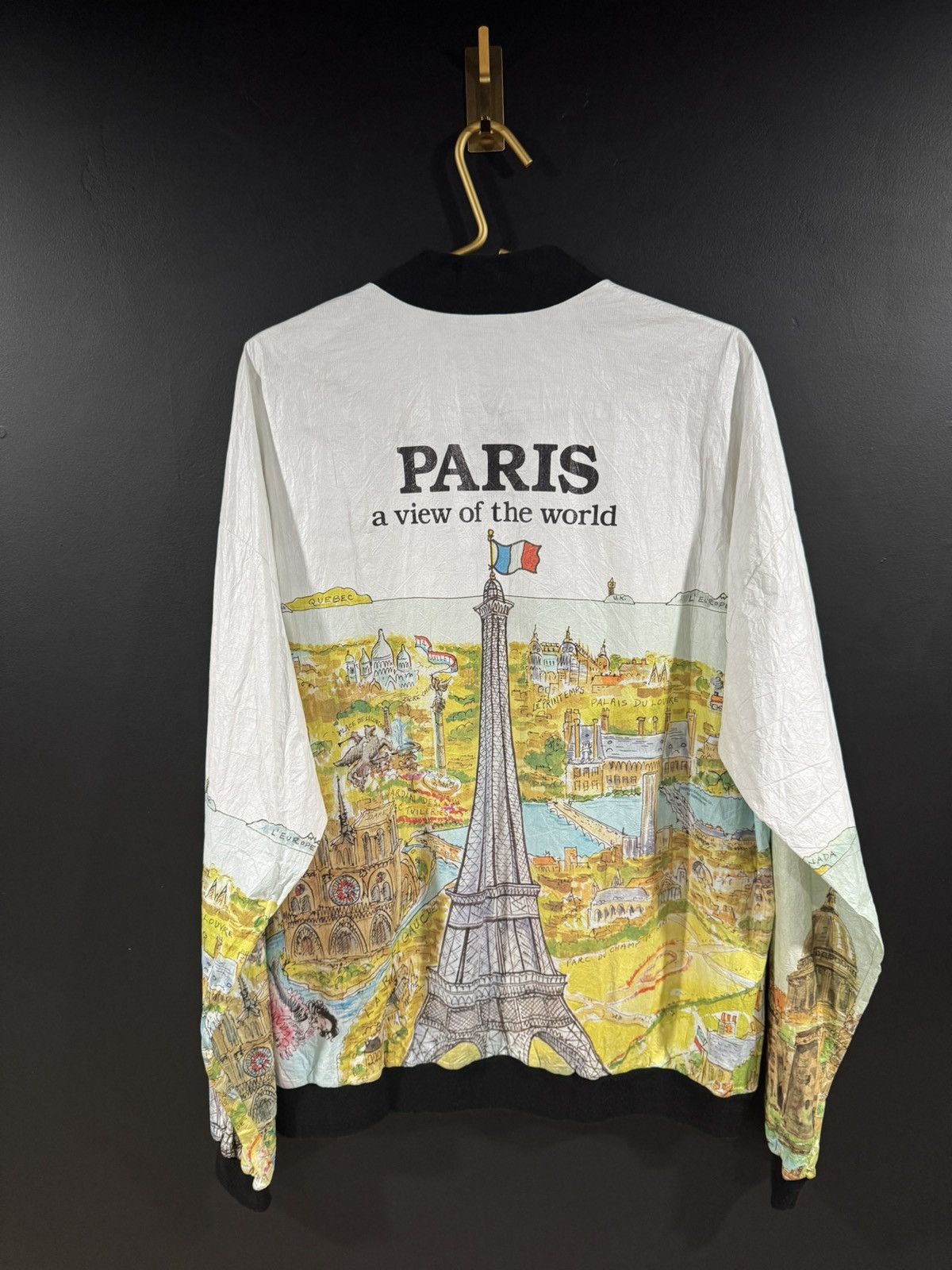 Other 80s / 90s Vintage London Paris Map Windbreaker Jacket XL Size US XL / EU 56 / 4 - 8 Thumbnail