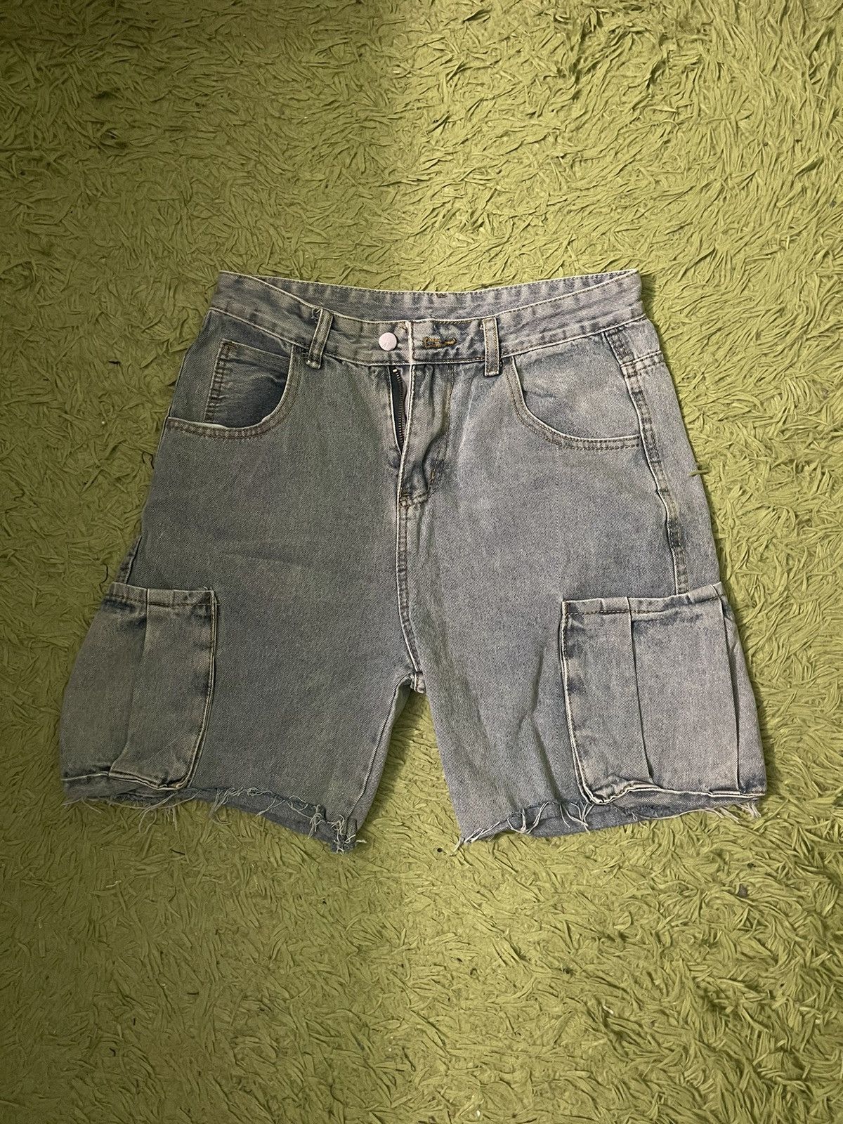Japanese Brand × Vintage Cargo denim shorts Size US 30 / EU 46 - 1 Thumbnail