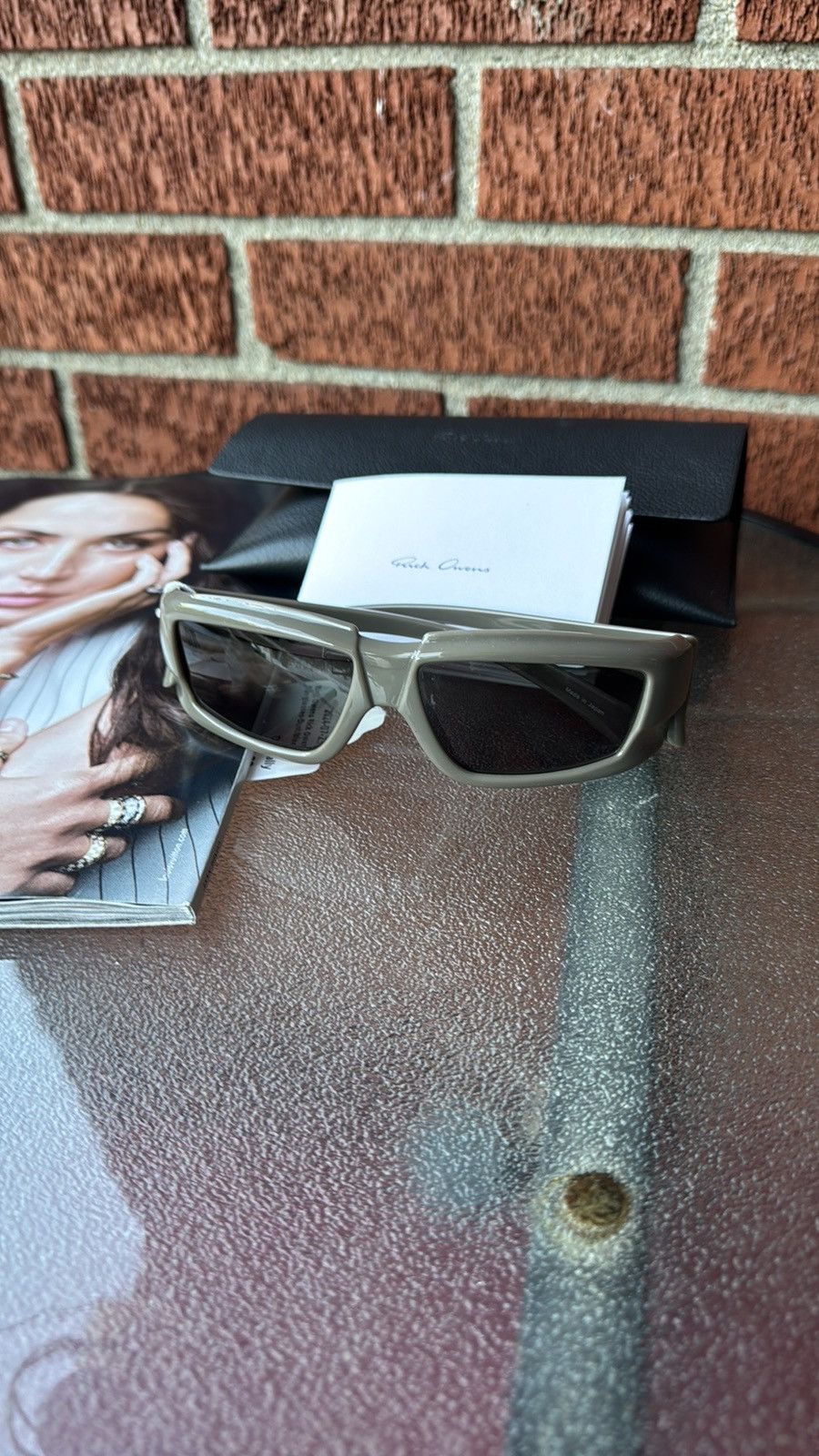 Rick Owens Rick Owens sunglasses brown/green porteville NWT Size ONE SIZE - 3 Thumbnail