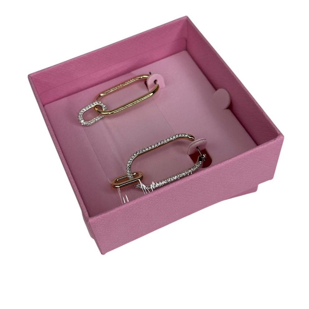 Swarovski Swarovski Time Hoop Pierced Earrings Size ONE SIZE - 5 Thumbnail