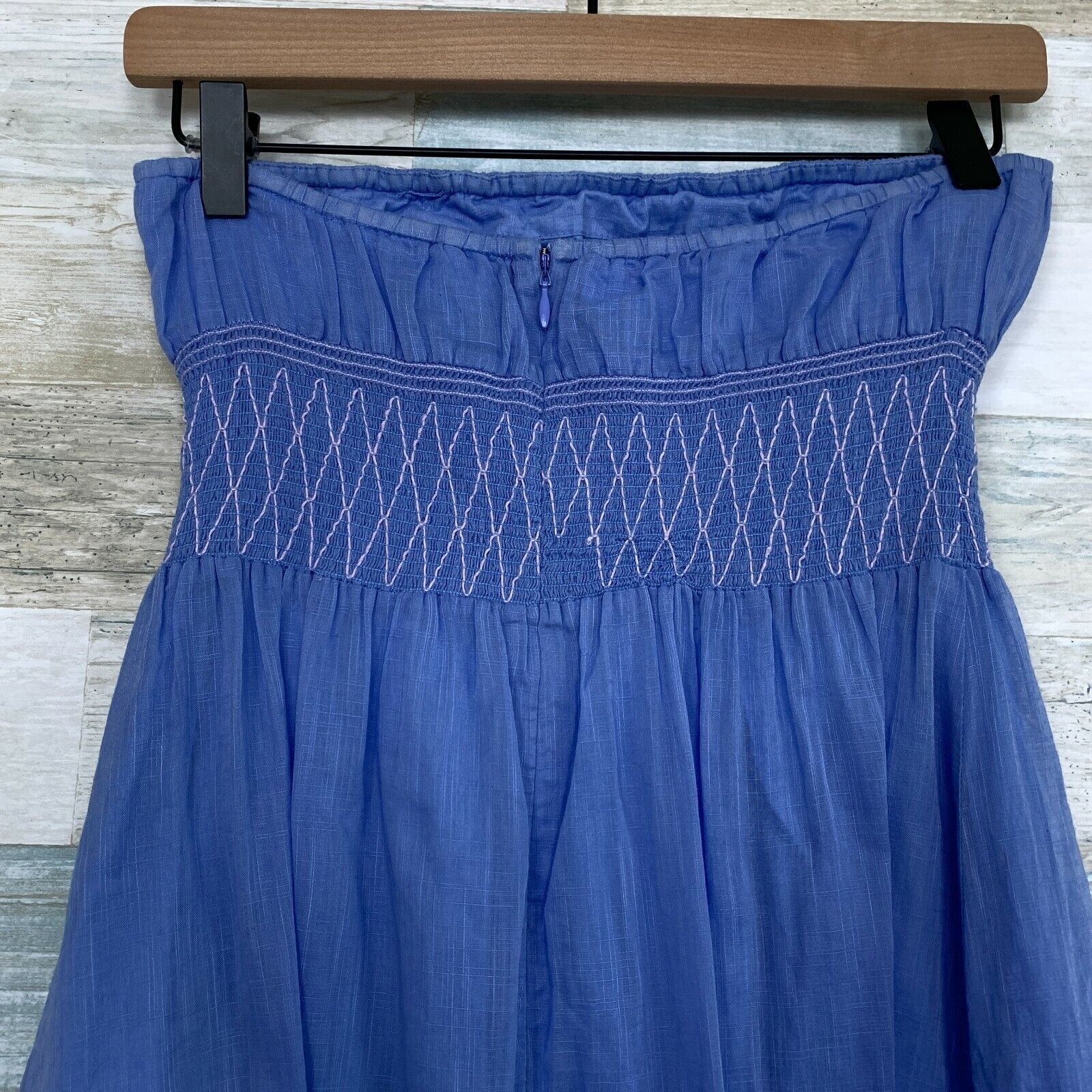 J.Crew J Crew Cabana Strapless Midi Dress Blue Womens 2 Size XS / US 0-2 / IT 36-38 - 5 Thumbnail