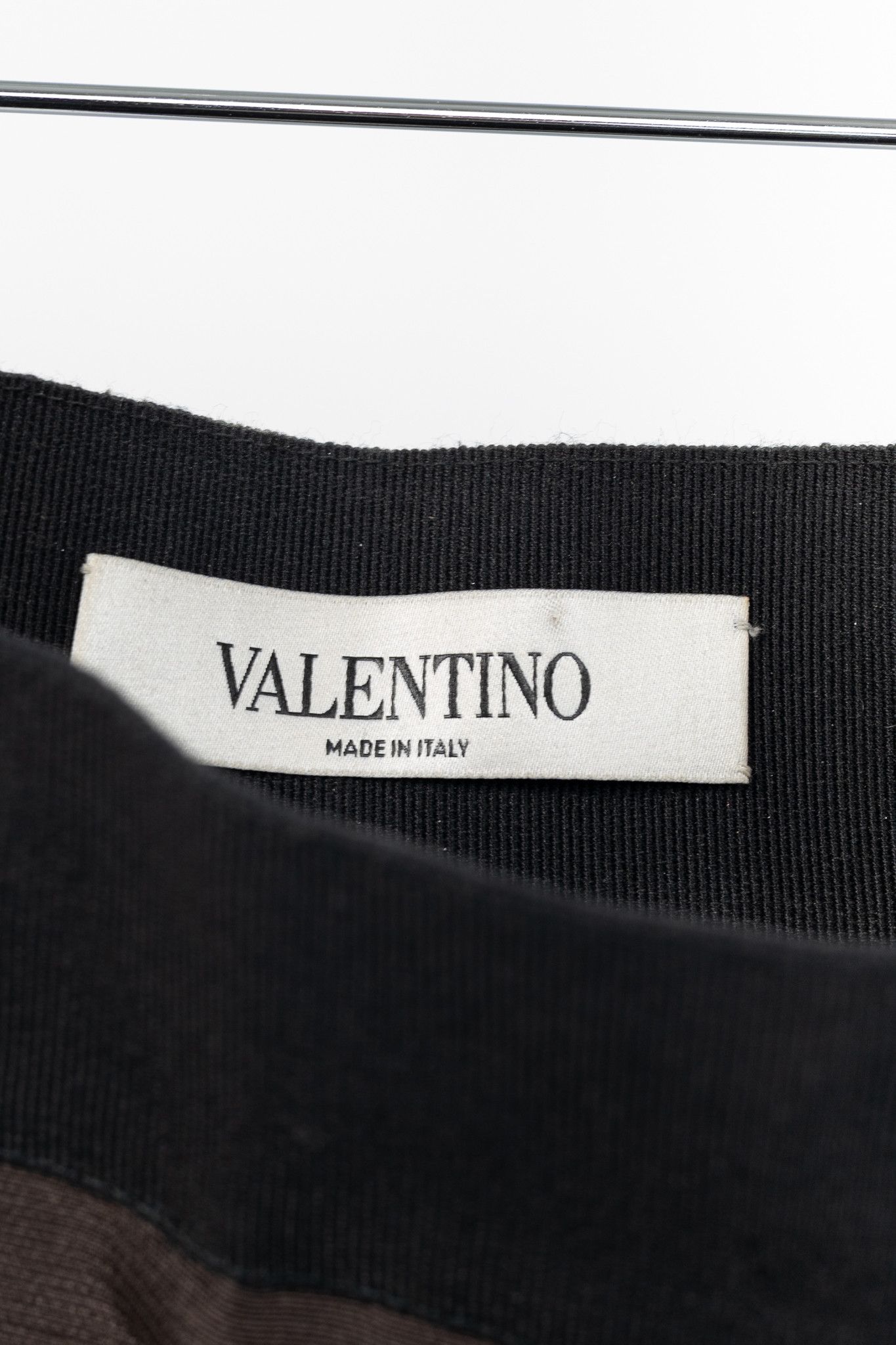 Valentino Valentino Brown Silk Shantung Pencil Skirt Size 30" / US 8 / IT 44 - 4 Thumbnail