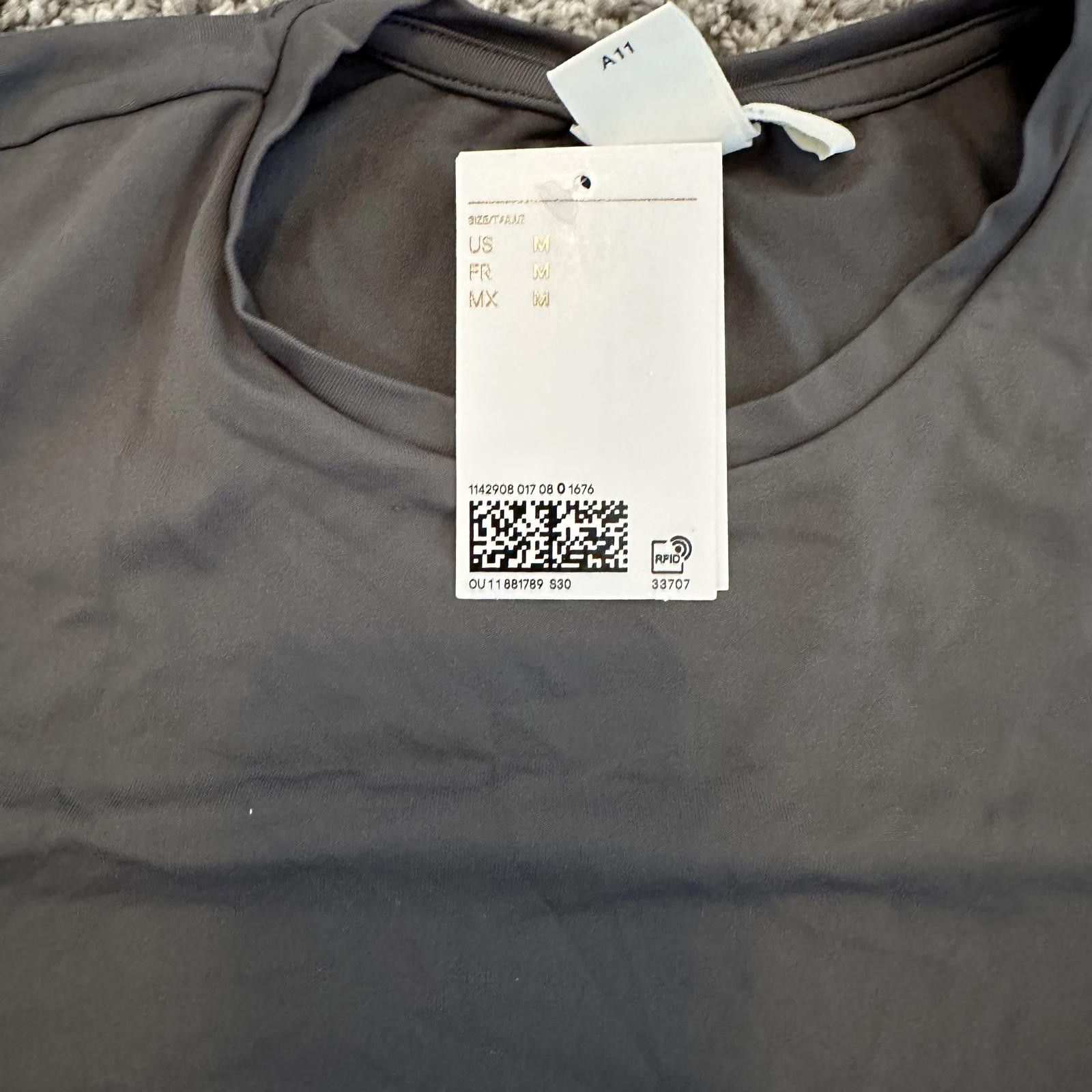 Designer Lightweight Casual Gray T-Shirt M Size M / US 6-8 / IT 42-44 - 2 Thumbnail