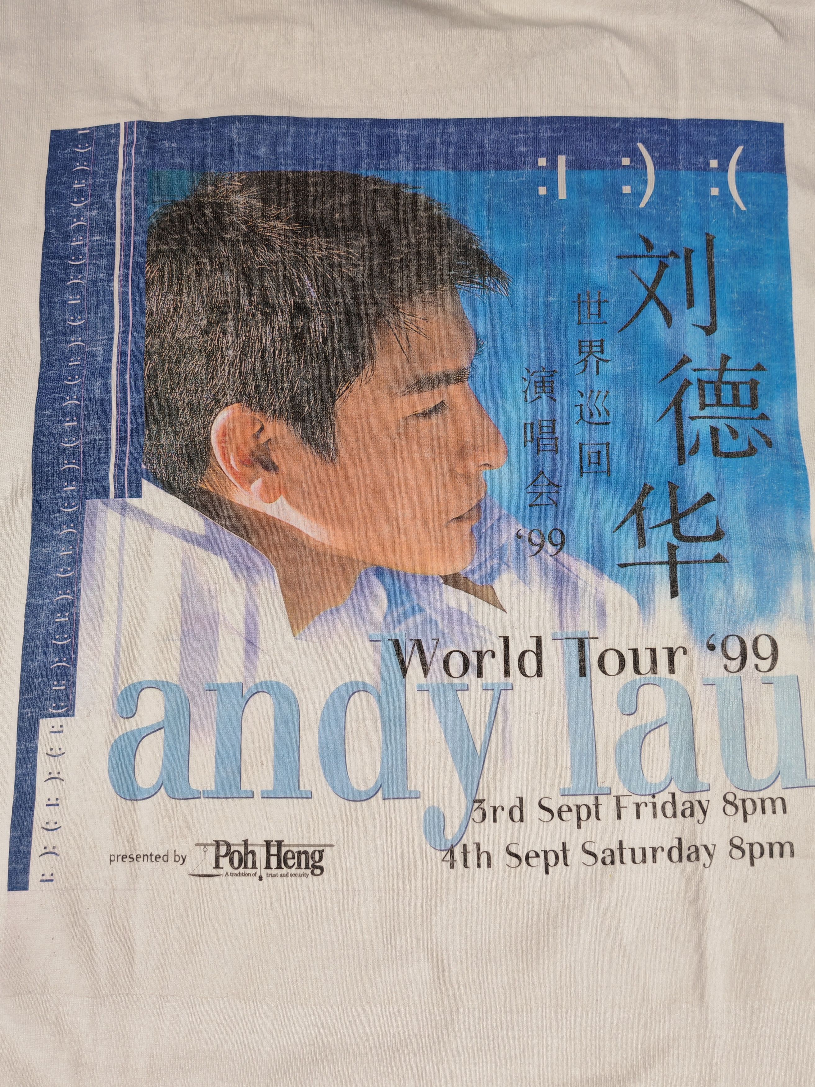 Vintage Vintage Andy Lau Tour 99 Official Merchandise Tshirt Tee Size US L / EU 52-54 / 3 - 2 Thumbnail