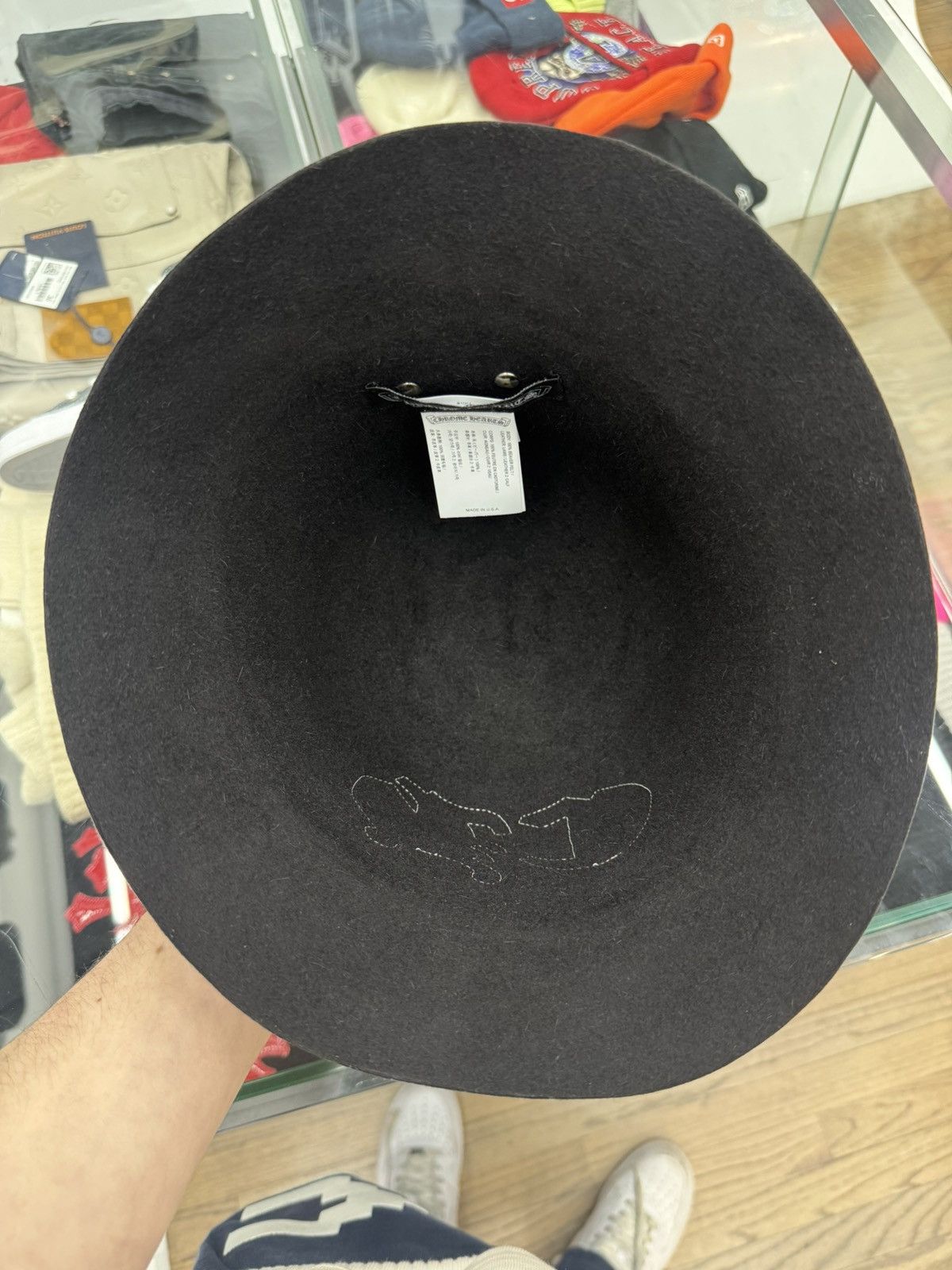 Chrome Hearts Chrome Hearts Black CH Red/White Leather Patch Bucket Hat Size ONE SIZE - 5 Thumbnail