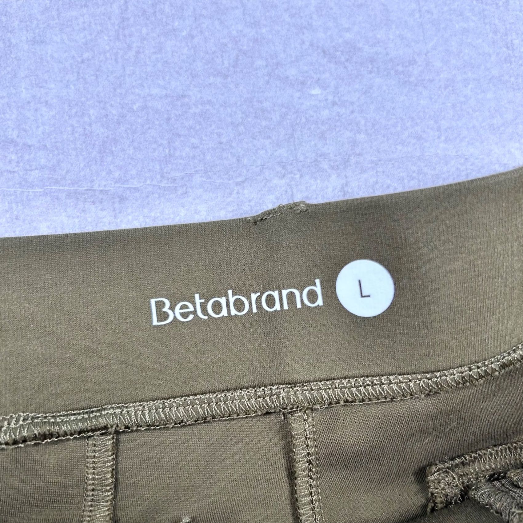 Olive Betabrand Pants Womens L Straight Ponte Olive Peridot Stretch Pockets Size 36" / US 14 / IT 50 - 3 Thumbnail