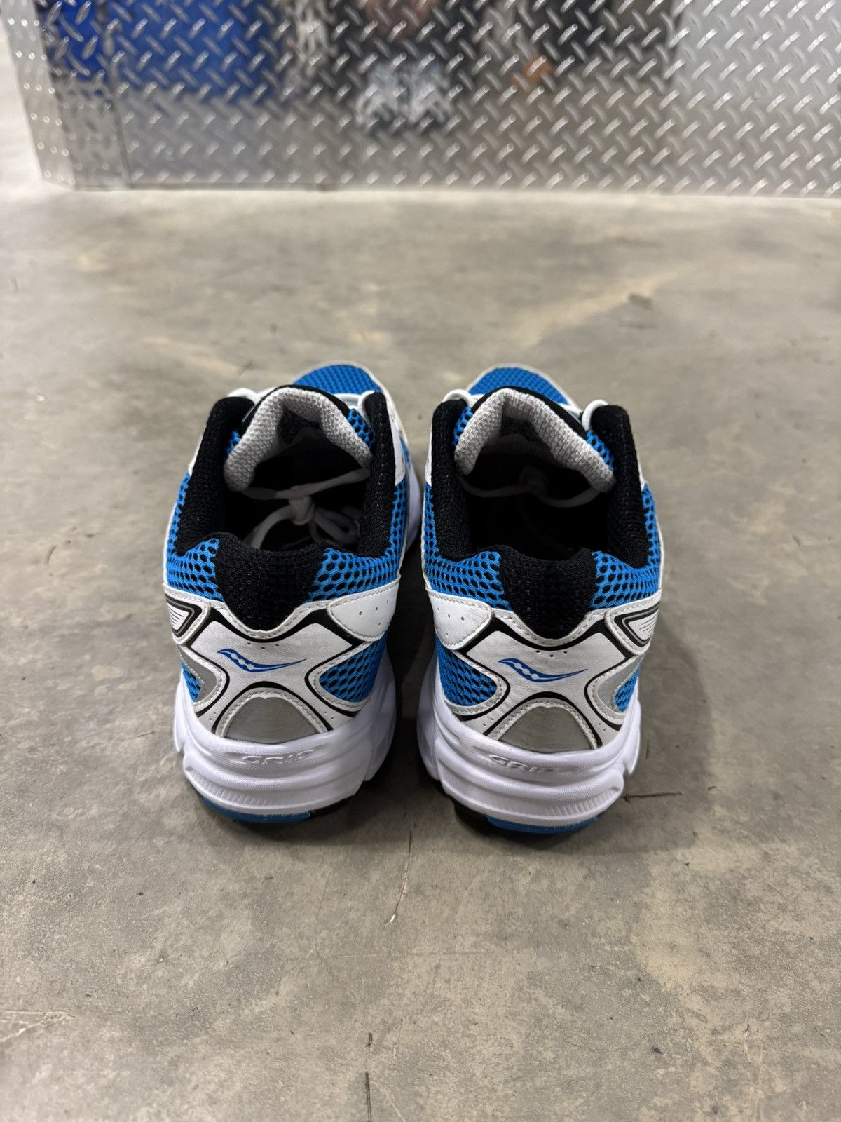 Saucony Saucony Grid Ride Millenium White Blue Black Size 11.5 Size US 11.5 / EU 44-45 - 5 Thumbnail
