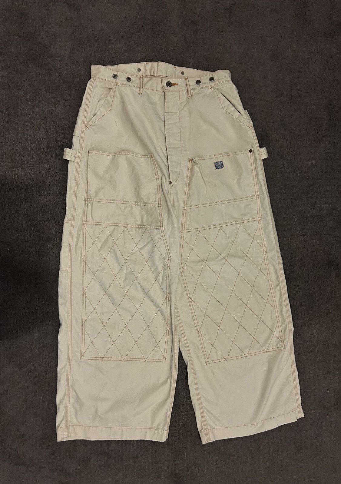 Kapital Kapital Light Canvas LUMBER Pants - Ecru Size US 32 / EU 48 - 1 Thumbnail