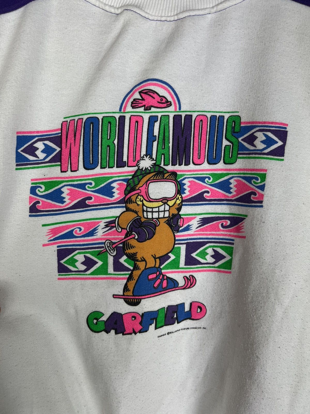 Band Tees Vintage Garfield 1978 World Famous Movie Sweatshirt 70s Size US M / EU 48-50 / 2 - 3 Thumbnail