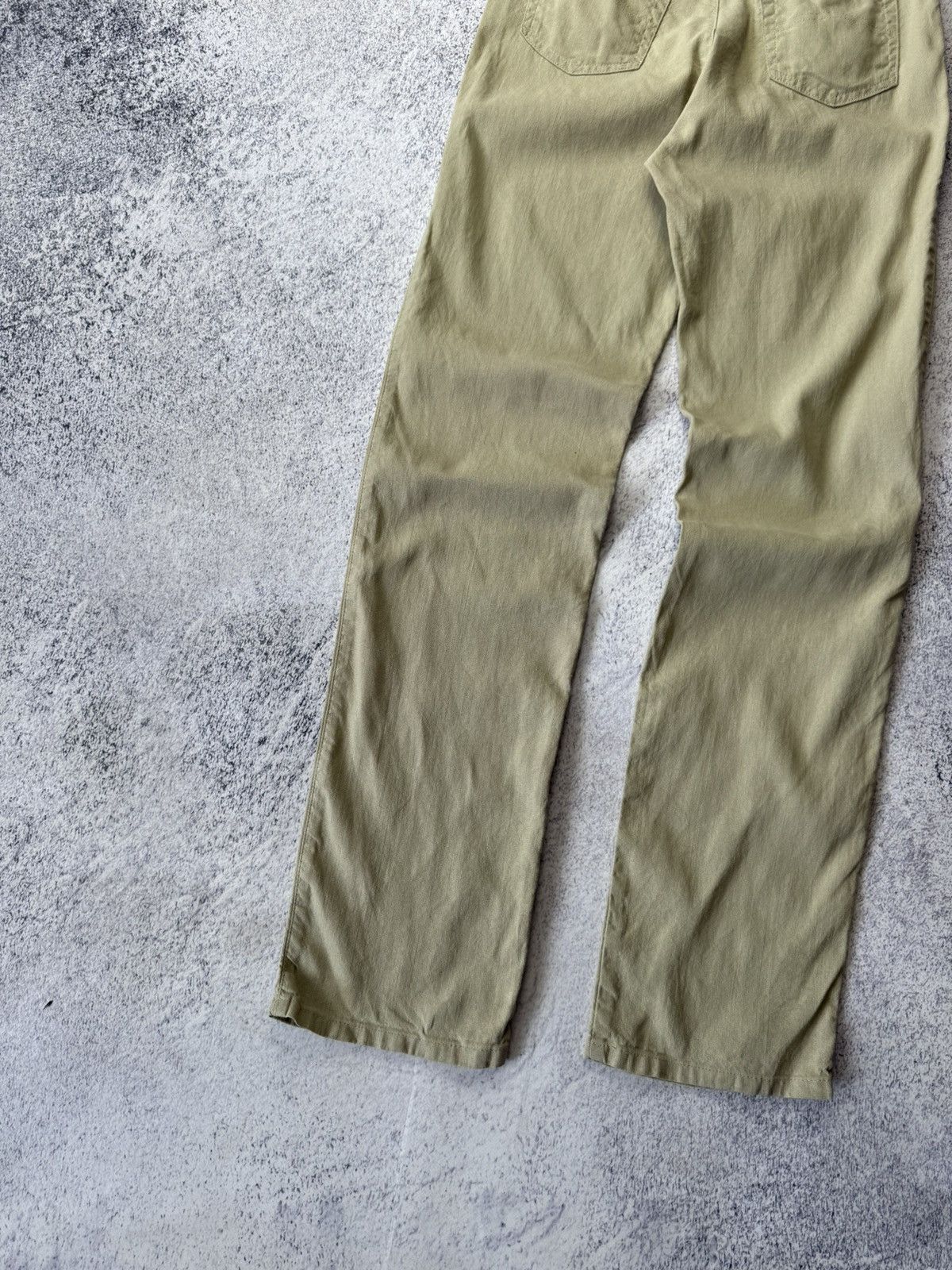 Armani Vintage Armani Jeans Linen Pants Metal Logo Old Money Size US 32 / EU 48 - 9 Thumbnail