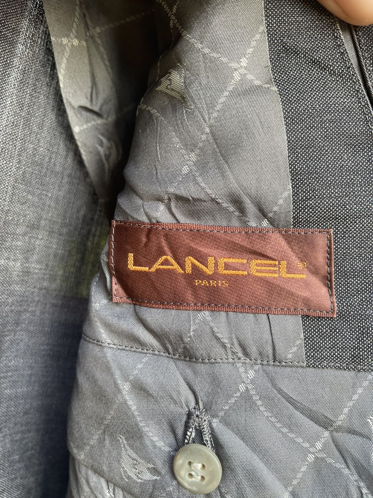 Lancel Vintage Lancel Paris Gray Wool Blazer Jacket Size US M / EU 48-50 / 2 - 14 Thumbnail