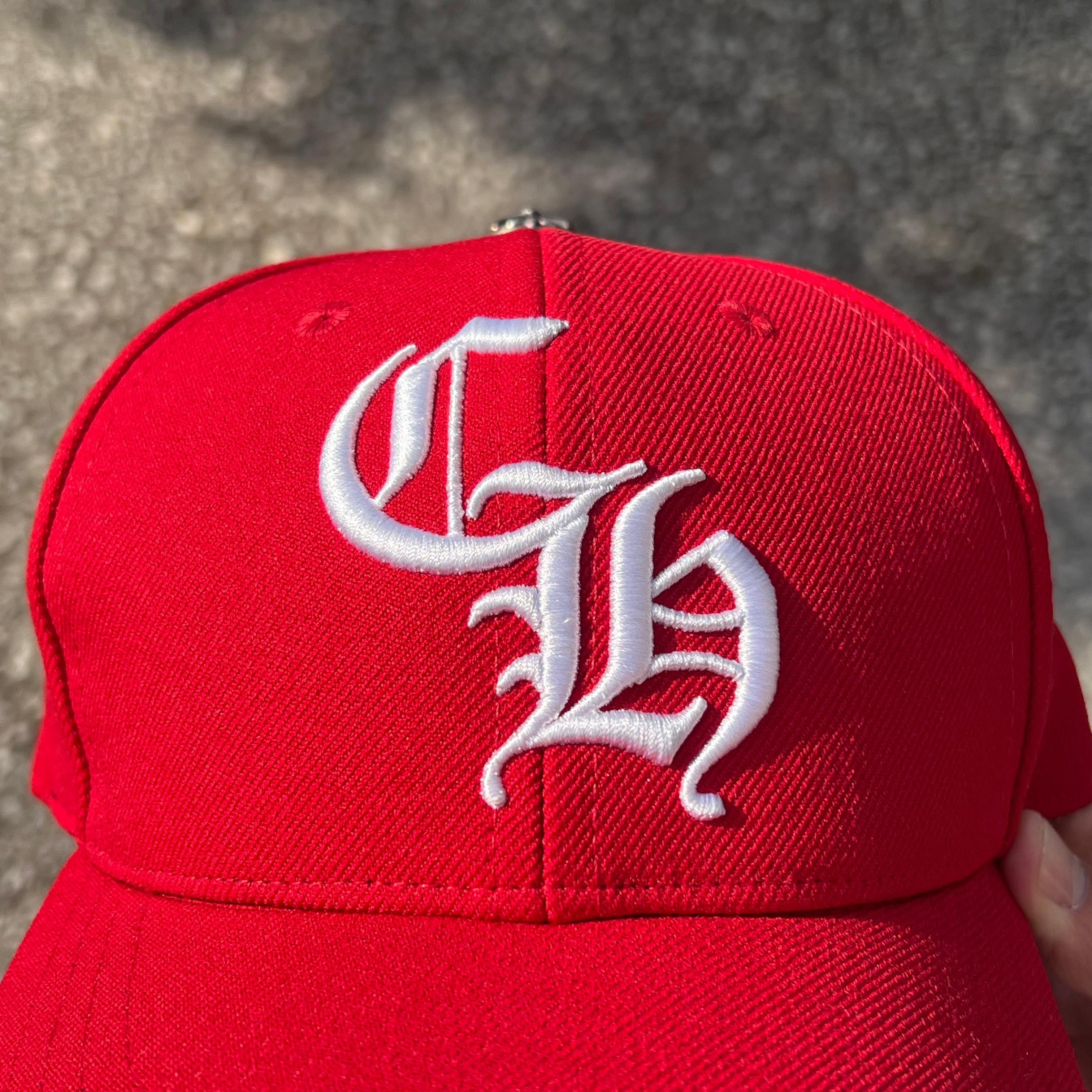 Chrome Hearts Chrome Hearts CH Baseball Hat Red Size ONE SIZE - 3 Thumbnail