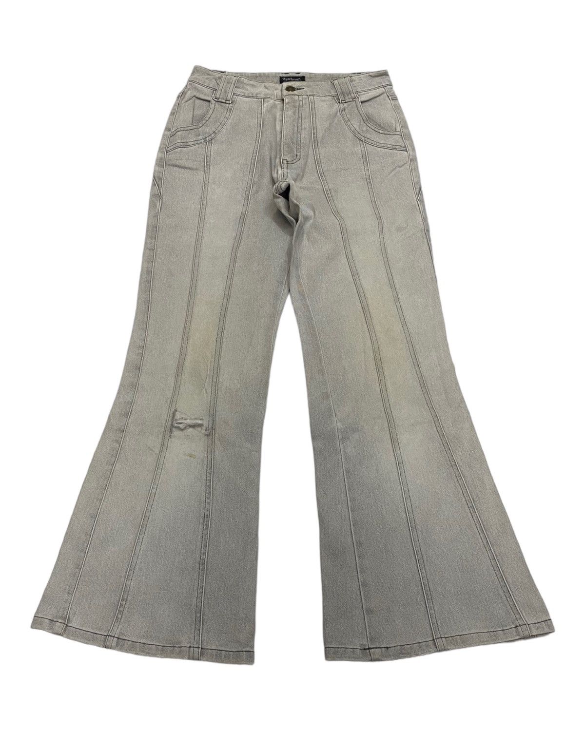 Hysteric Glamour × Japanese Brand JAPANESE AVANT GARDE STYLE DENIM FLARE DISTRESSED BOOTCUT Size US 27 - 3 Thumbnail