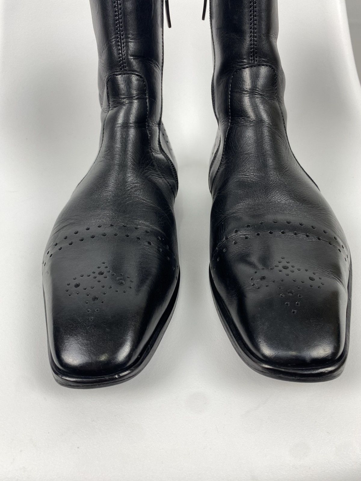 Hugo Boss Hugo Boss Zip Boots Brogue Genuine Leather size EU6.5 US7.5 Size US 7.5 / EU 40-41 - 8 Thumbnail