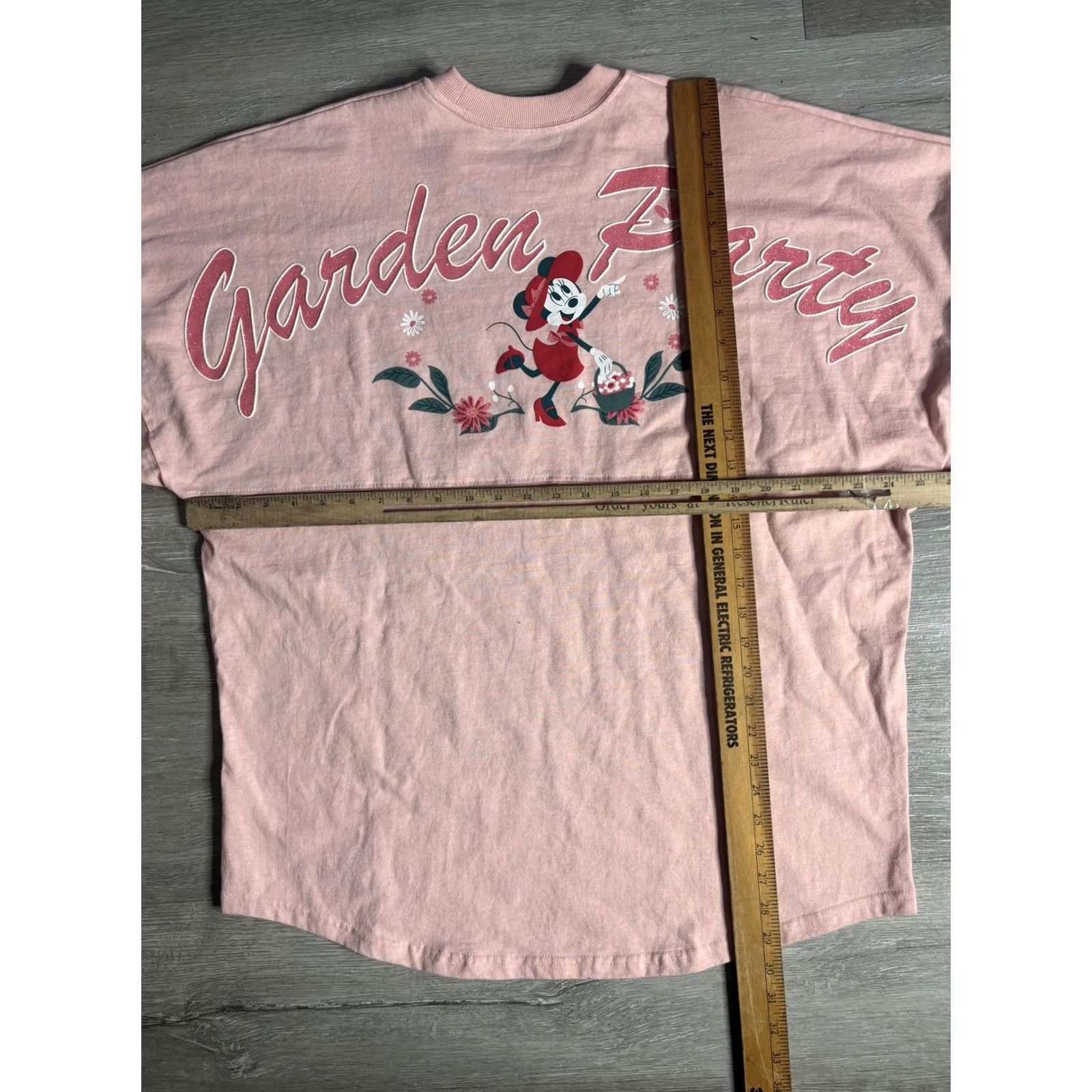 Disney Disney Parks Spirit Jersey Shirt Womens L Pink Minnie Garden Party Epcot Size L / US 10 / IT 46 - 6 Thumbnail