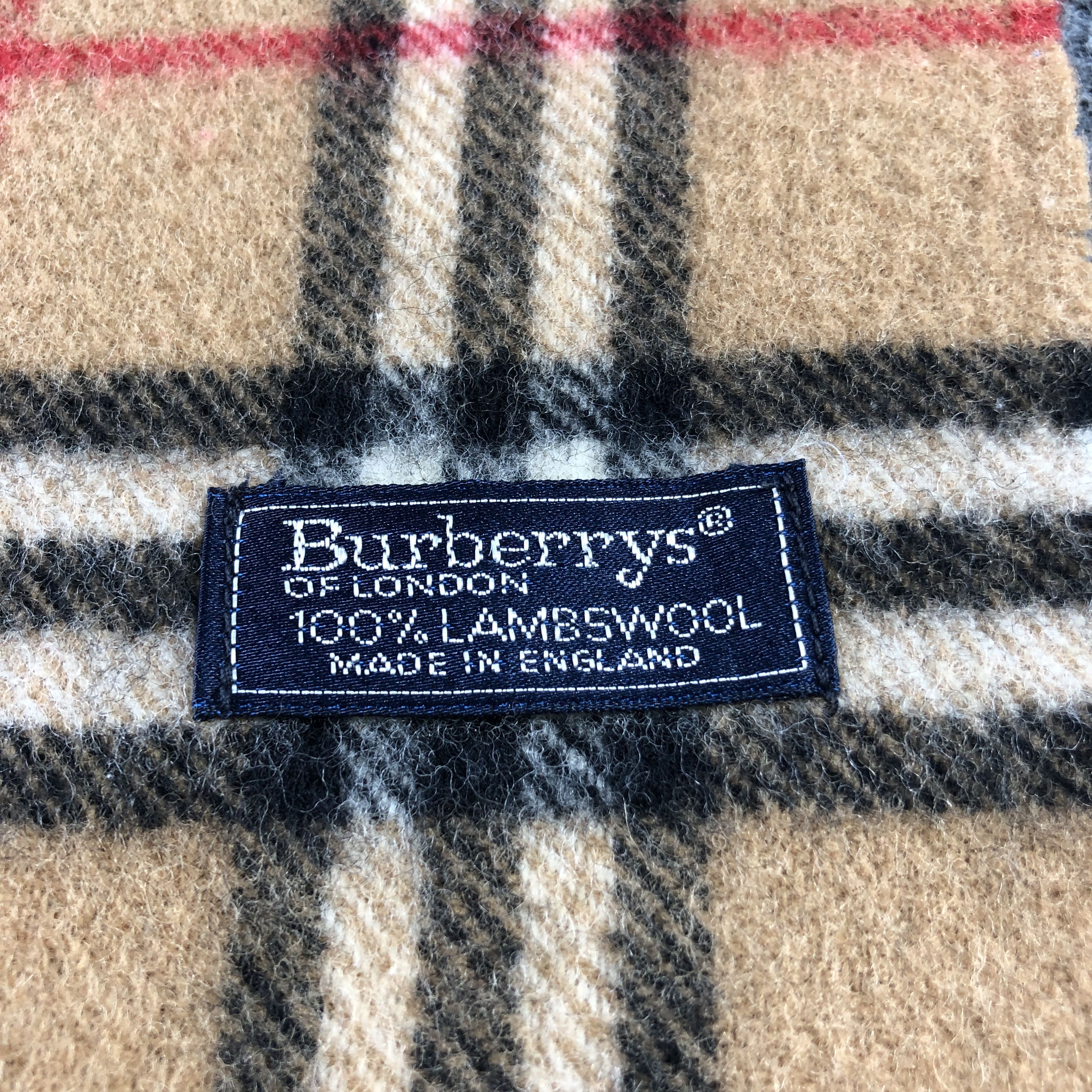 Burberry Burberry Tan Nova Check Wool Scarf Muffler V2911 Size ONE SIZE - 4 Thumbnail