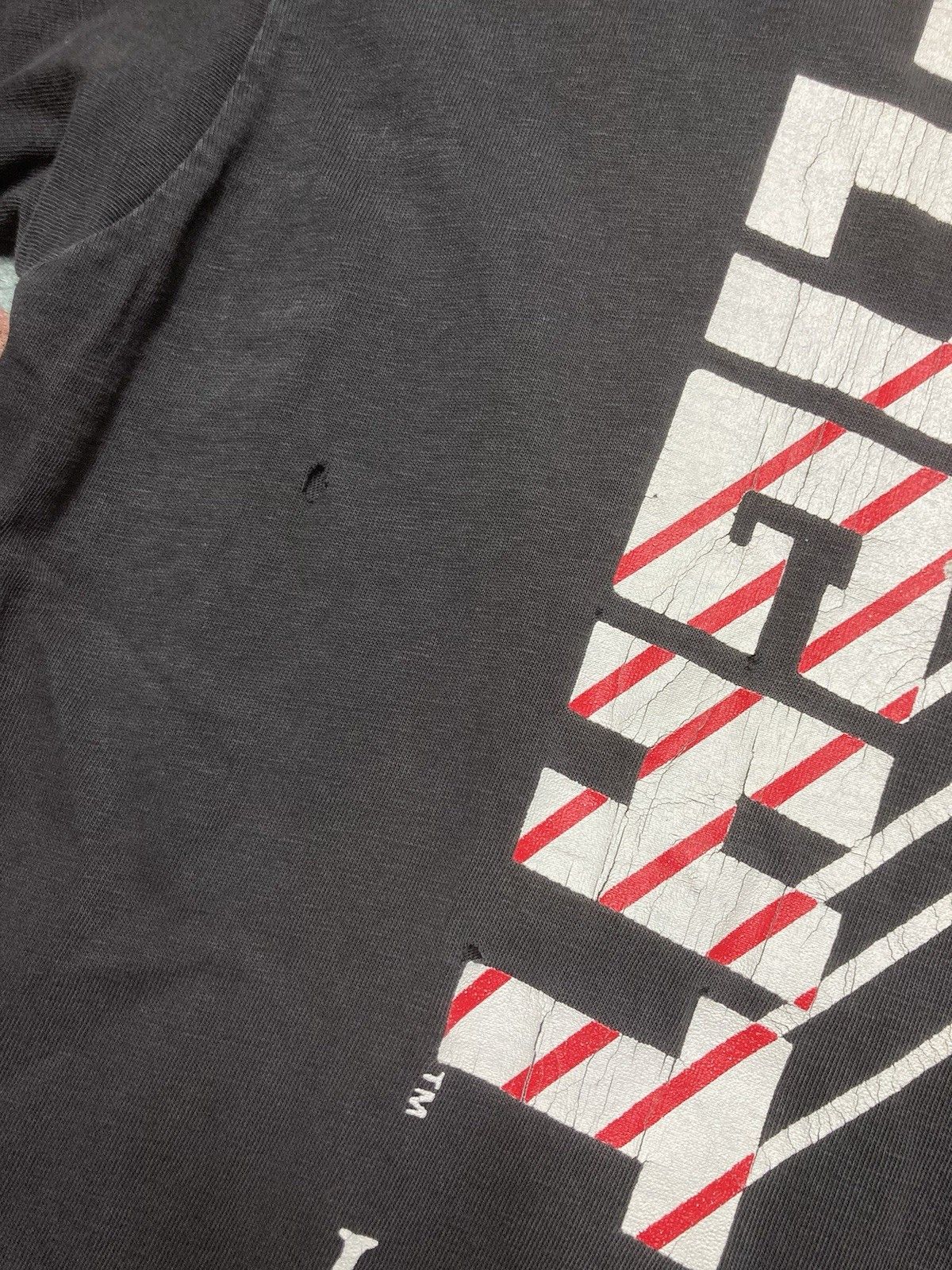 Jordan Brand × Vintage Vtg 90s t shirt flight Michael Jordan basketball 23 faded XL Size US XL / EU 56 / 4 - 3 Thumbnail