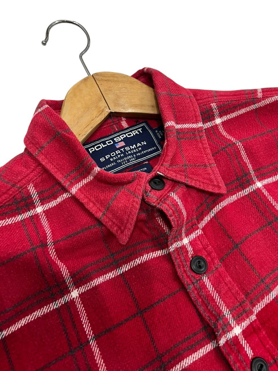 Polo Ralph Lauren × RRL Ralph Lauren Polo Sport Sportman Flannel Shirt Size US L / EU 52-54 / 3 - 6 Thumbnail