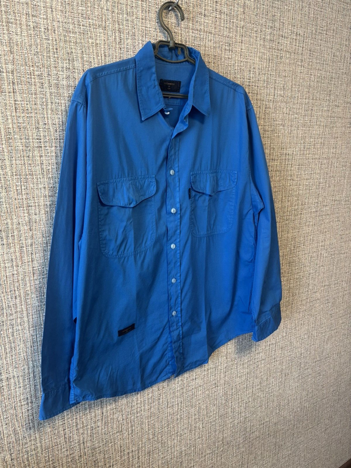 Valentino Valentino Jeans Blue Button Down Shirt Size 41 Size US L / EU 52-54 / 3 - 2 Thumbnail