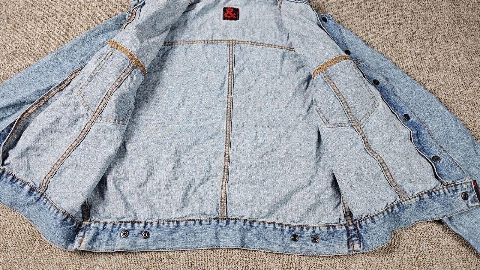 Dolce & Gabbana × Vintage Vintage 90s Dolce & Gabbana Cropped Denim Jacket Size XL / US 12-14 / IT 48-50 - 8 Thumbnail