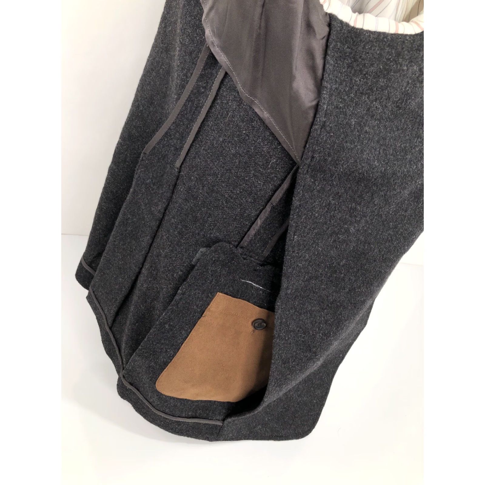 Ralph Lauren RALPH LAUREN / LORO PIANA Italy CAMEL HAIR Blazer Jacket - Mens 44R Charcoal blazer Mens 44R Camel Hair blazer jacket Ralph Lauren Loro Piana Italy Size 44R - 6 Thumbnail