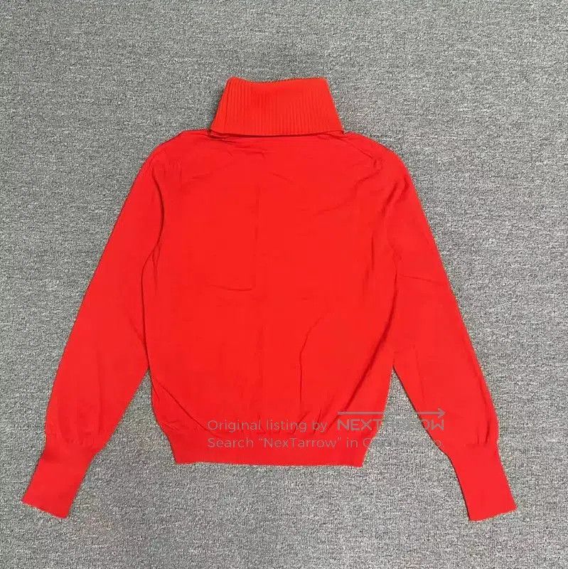 Louis Vuitton Louis Vuitton Red Logo Knit Sweater for Women . Size L / US 10 / IT 46 - 2 Thumbnail