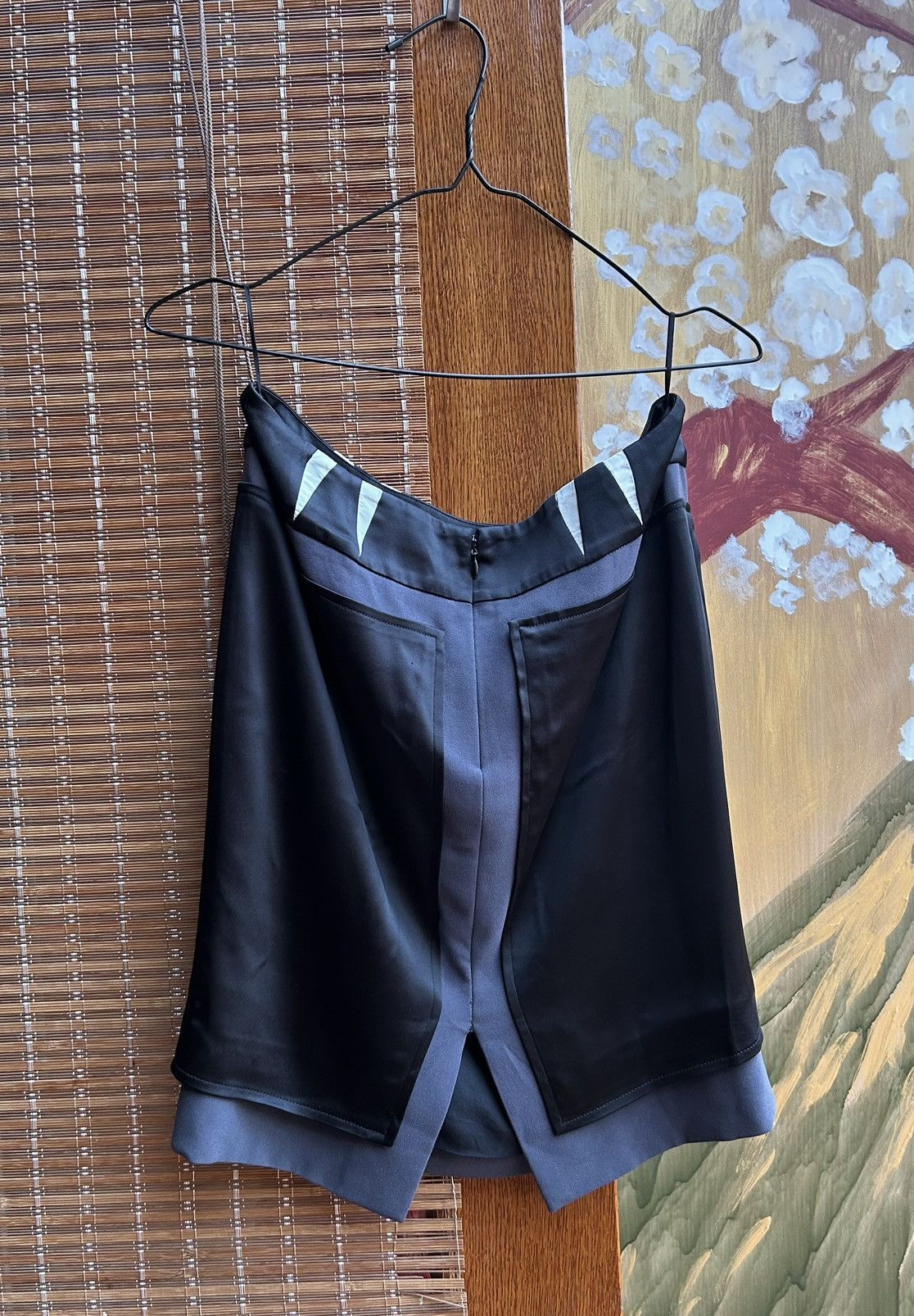 Balenciaga × Vintage Balenciaga Paris F/W 2008 Pencil Satin Skirt Size 42 Size 28" / US 6 / IT 42 - 2 Thumbnail