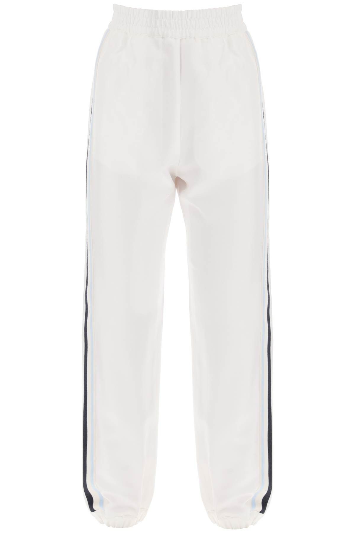 image of Moncler Logo Banded Joggers With in Natural, Women's (Size 26)