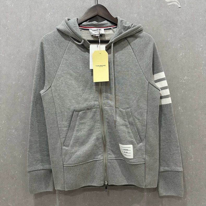 Thom Browne Thom Browne Gray zipper jacket and hoodie Size US M / EU 48-50 / 2 - 1 Thumbnail