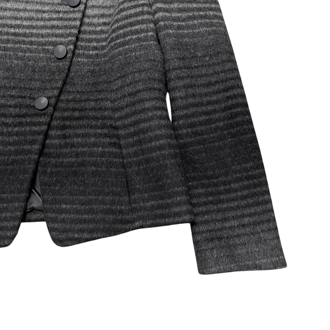 Emporio Armani Vintage Emporio Armani Wool Asymmetric Jacket Size S / US 4 / IT 40 - 4 Thumbnail